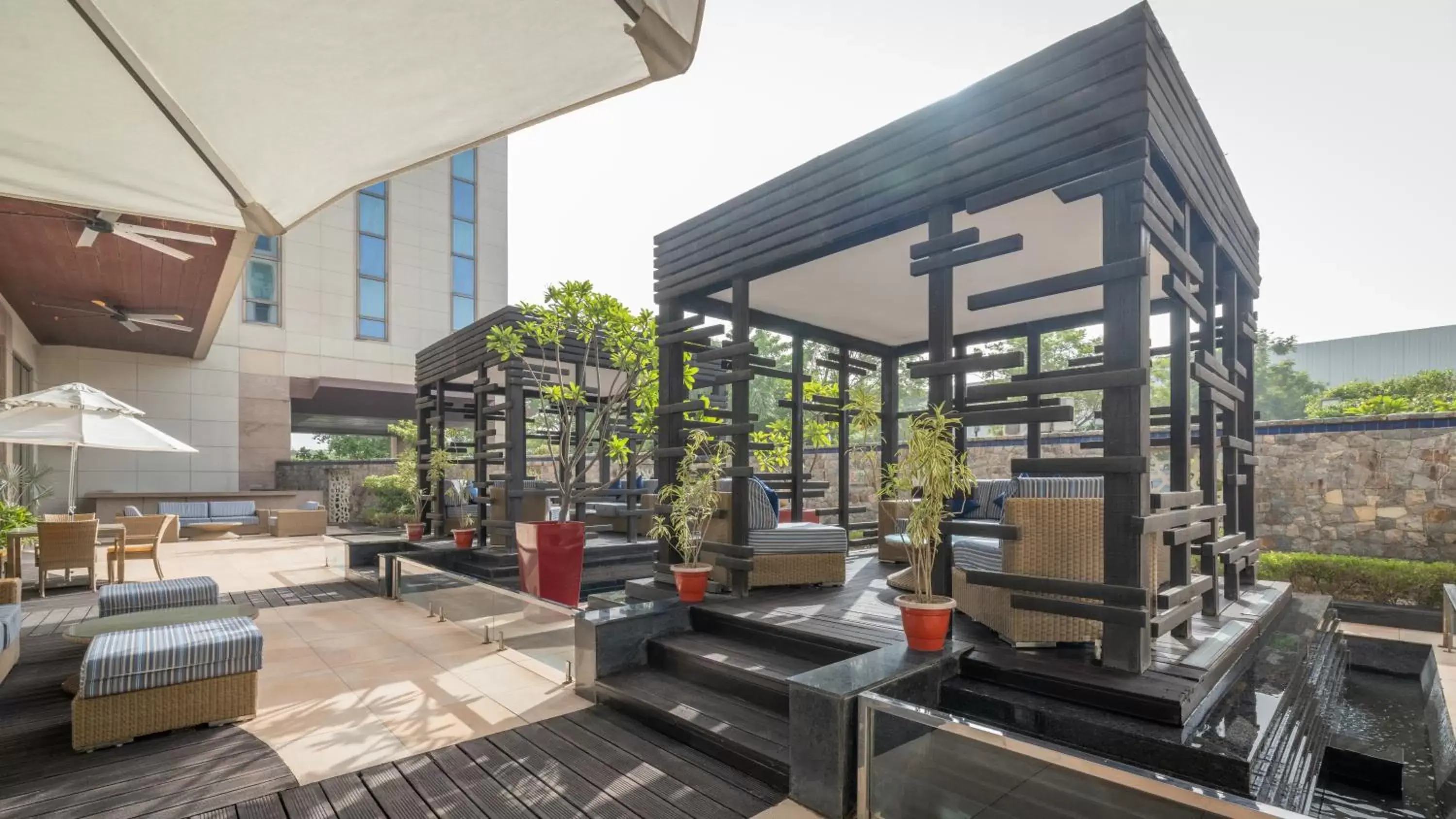 Patio in ibis New Delhi Aerocity - An AccorHotels Brand