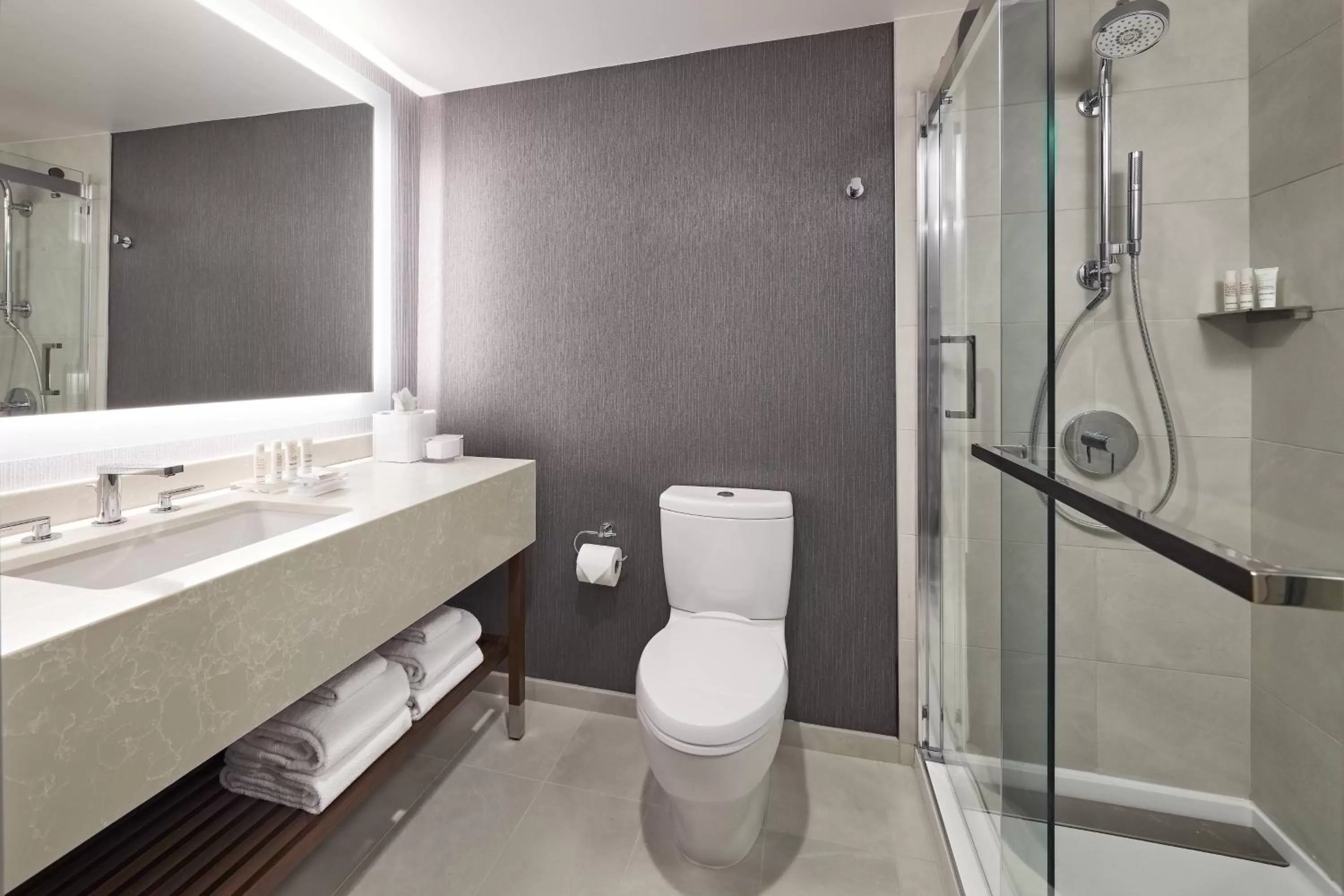 Bathroom in San Mateo Marriott San Francisco Airport