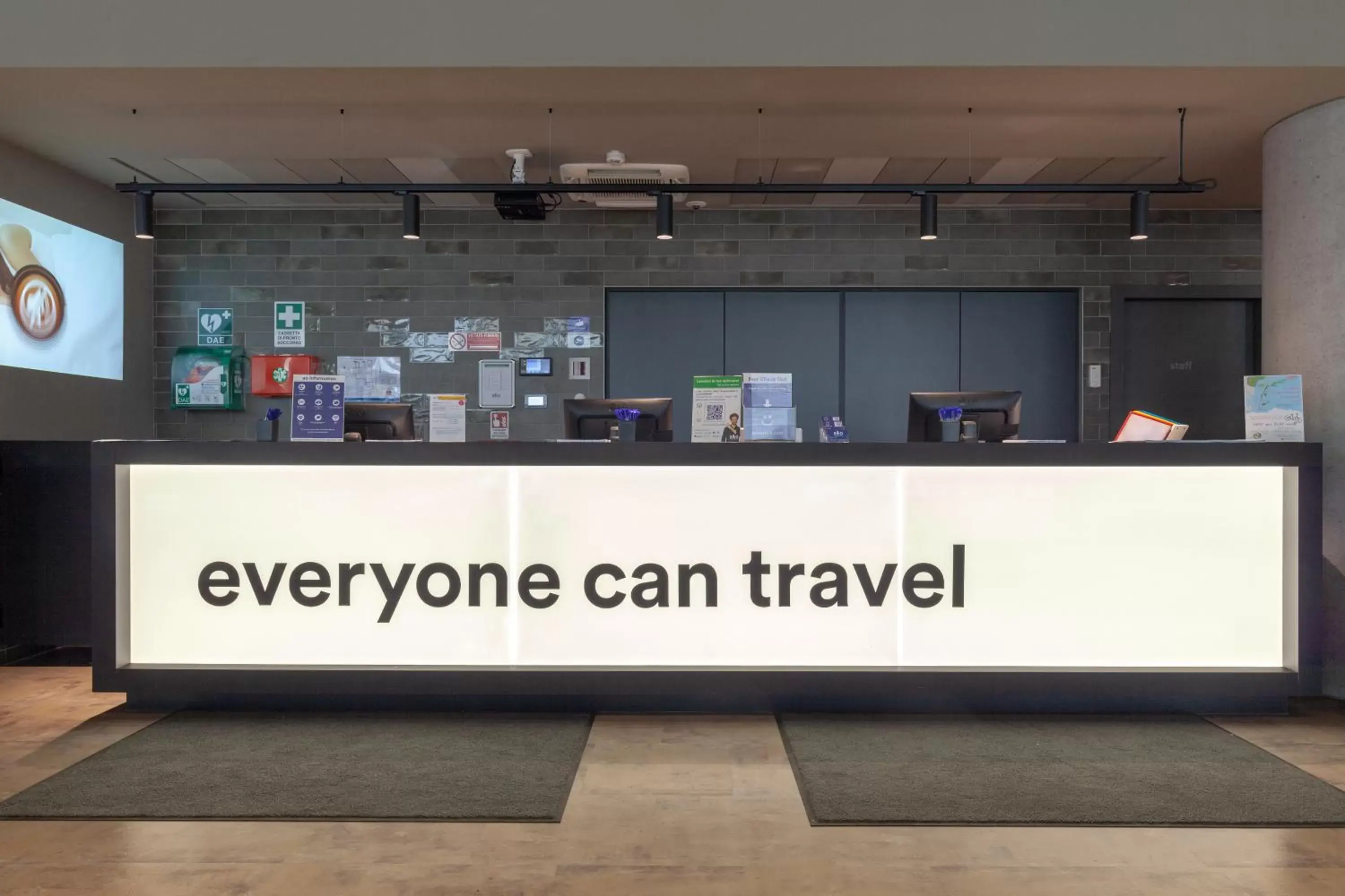 Lobby or reception in a&o Berlin Hauptbahnhof Lobby or reception in a&o Berlin Hauptbahnhof