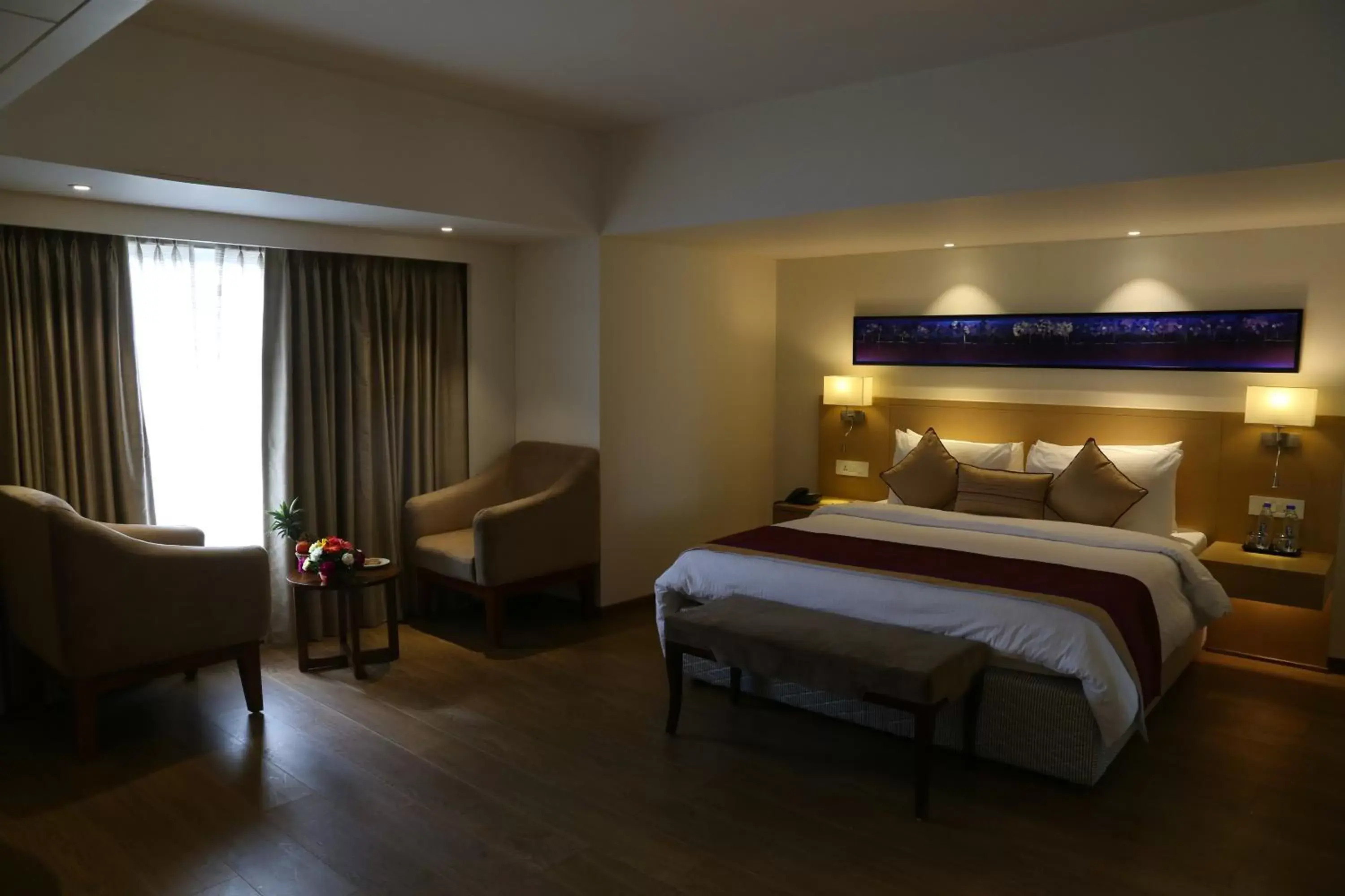 Bedroom, Bed in Sarovar Portico Rivera Ahmedabad