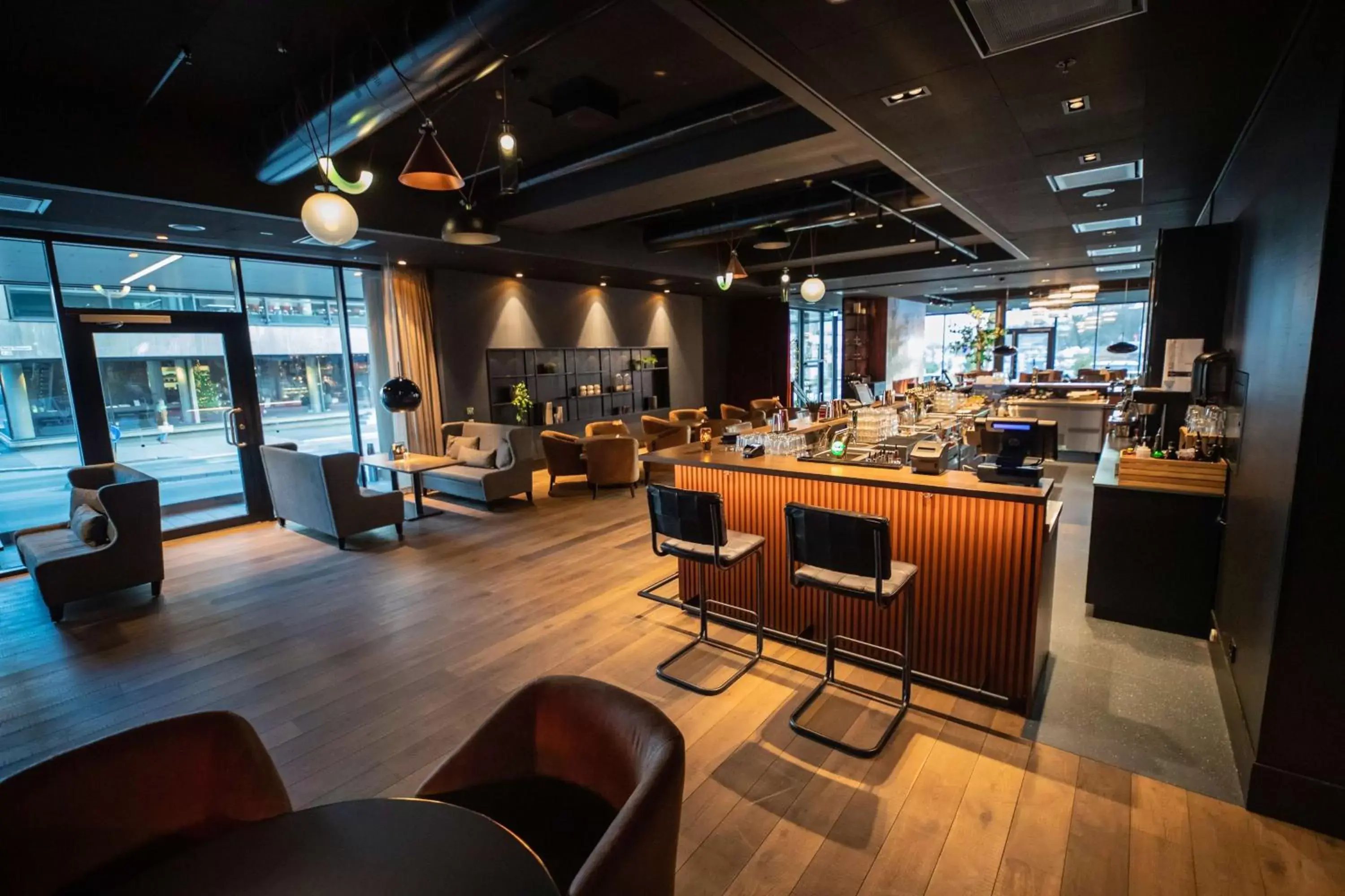 Lounge or bar, Restaurant/Places to Eat in Radisson Blu Caledonien Hotel, Kristiansand