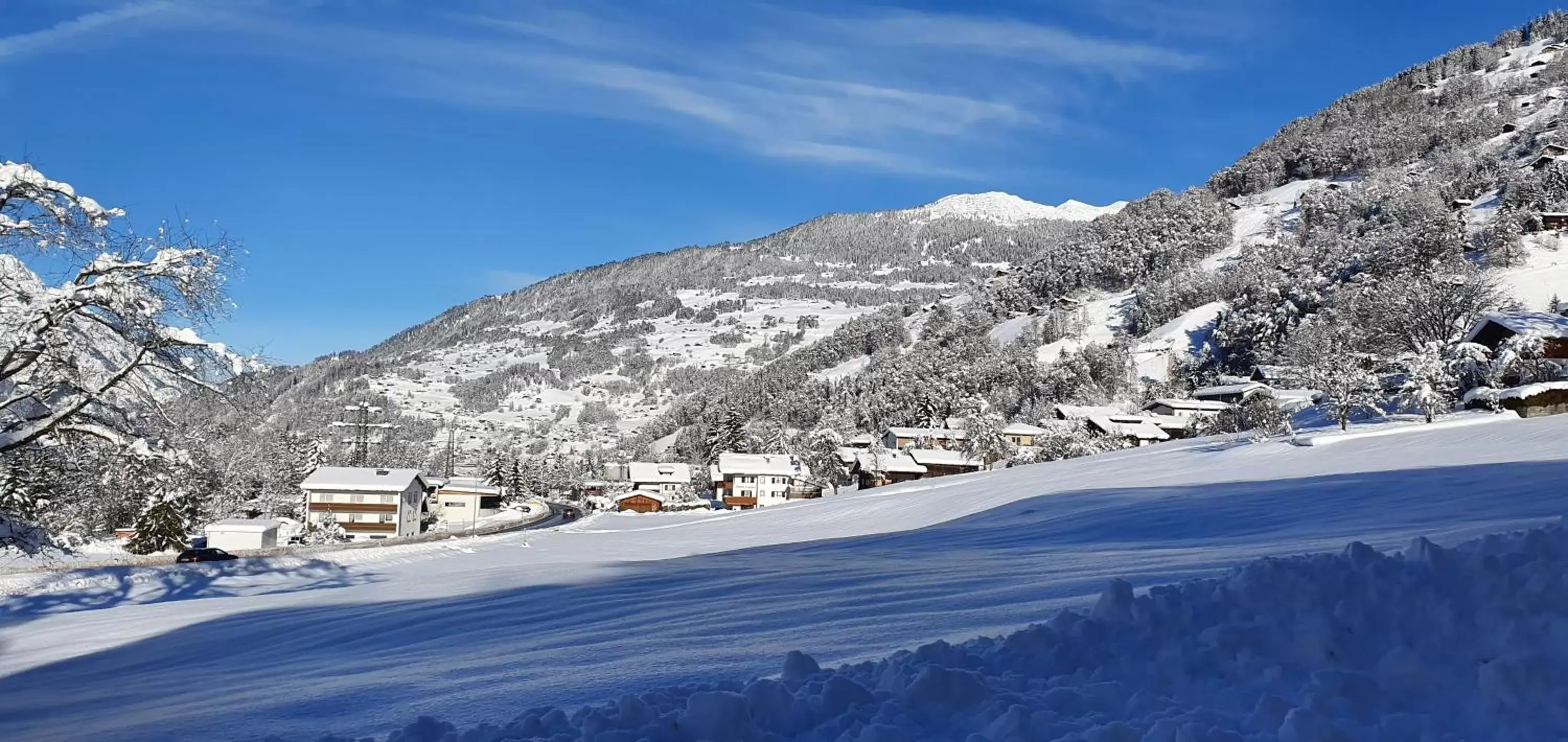 View (from property/room), Winter in Haus Stüttler/Duchscherer