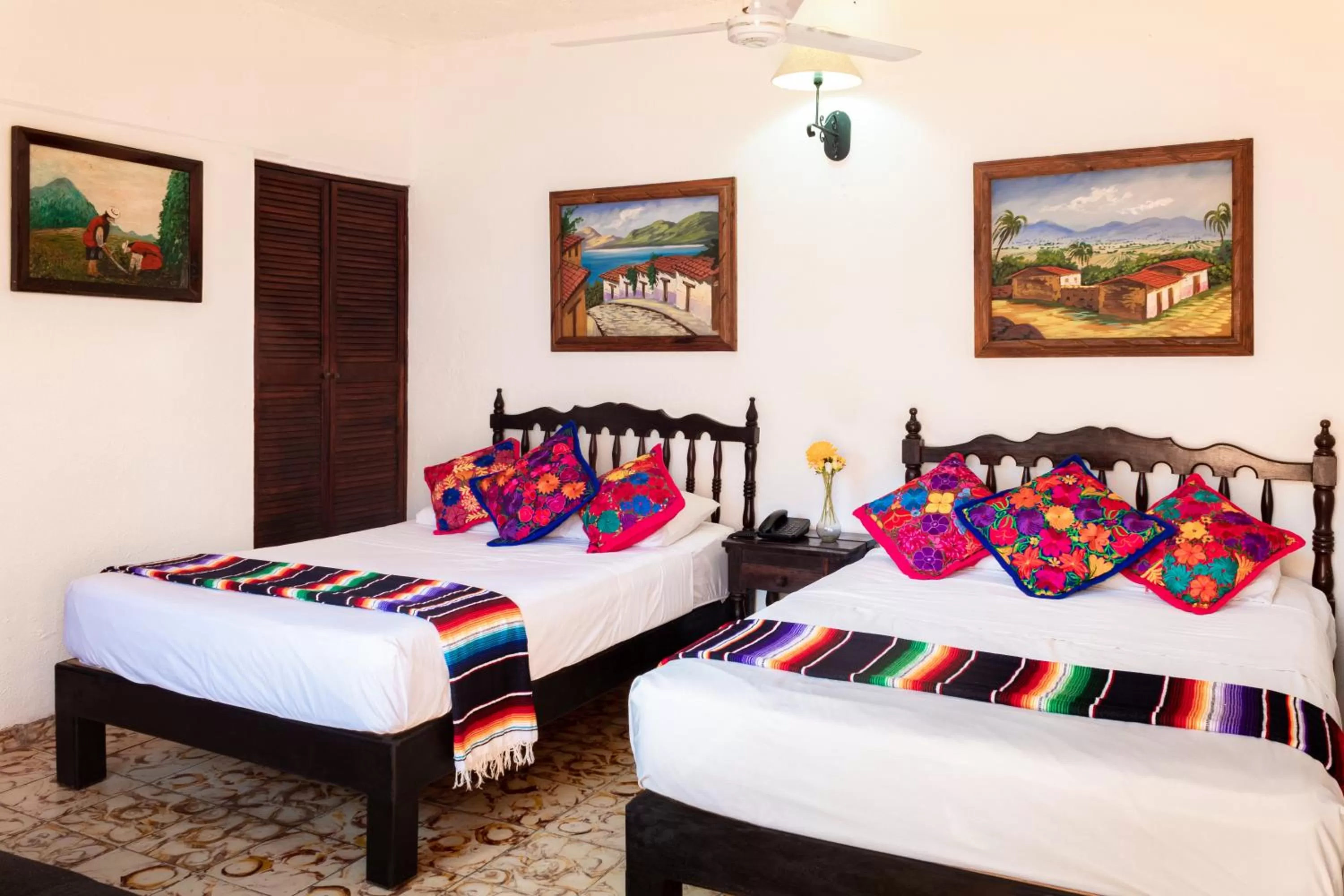 Bed in Hotel Posada De Roger - Near Los Muertos Beach