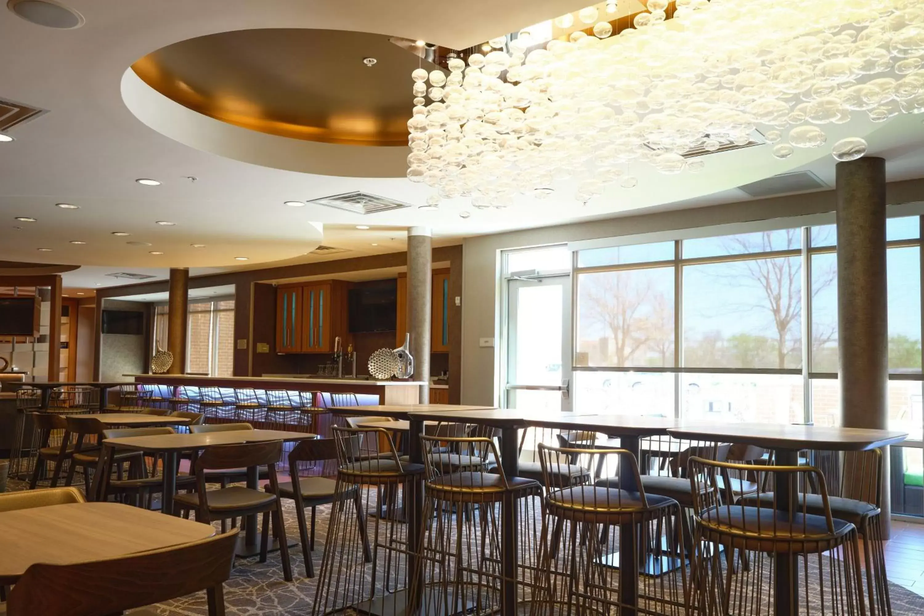 Lobby or reception, Restaurant/Places to Eat in SpringHill Suites by Marriott Dallas Lewisville