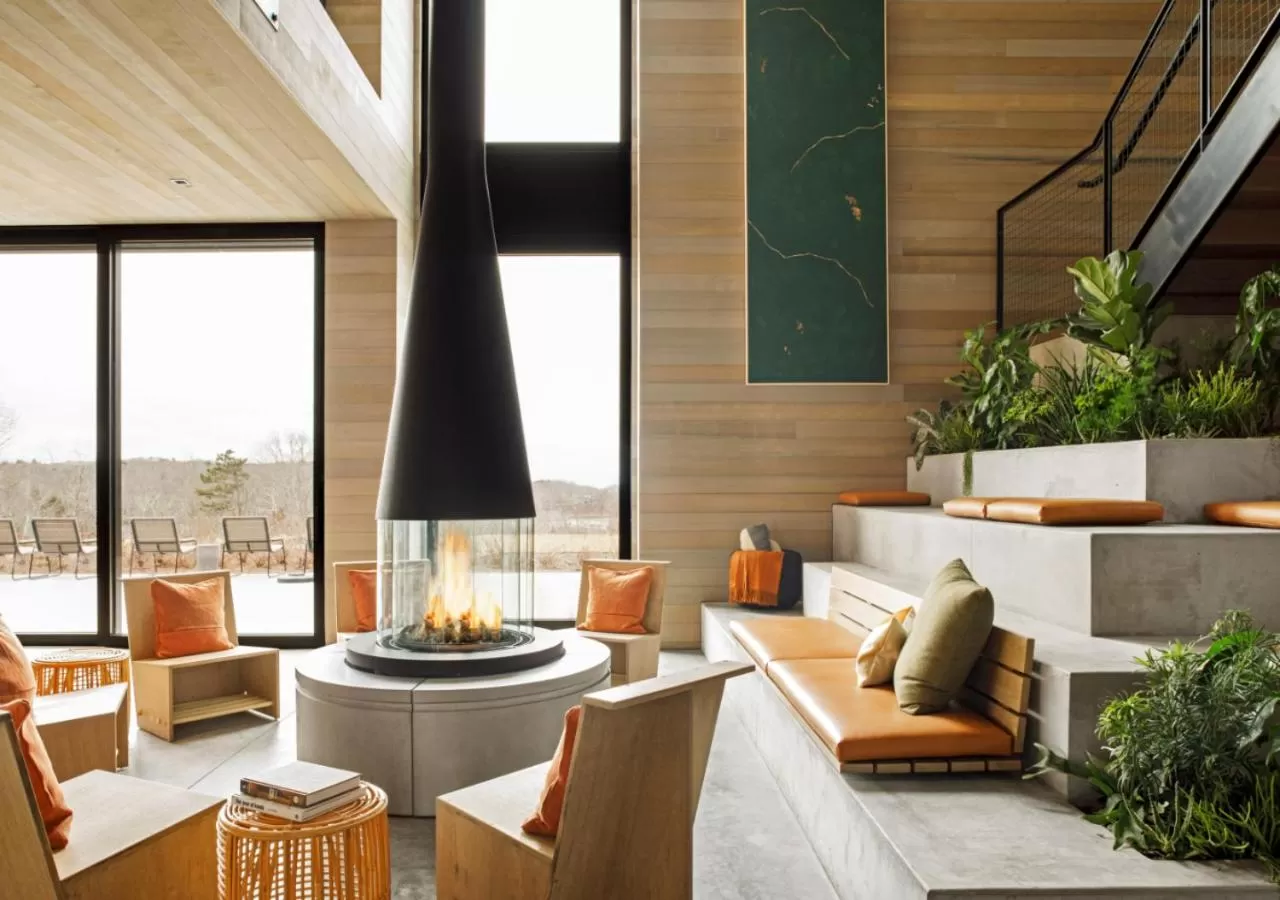 Lounge or bar in AutoCamp Cape Cod