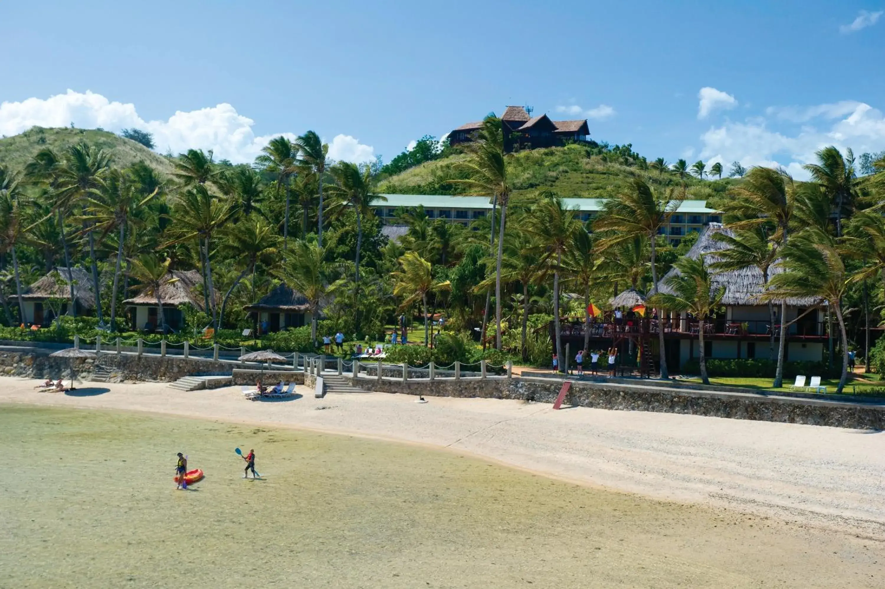 View (from property/room), Beach in Outrigger Fiji Beach Resort