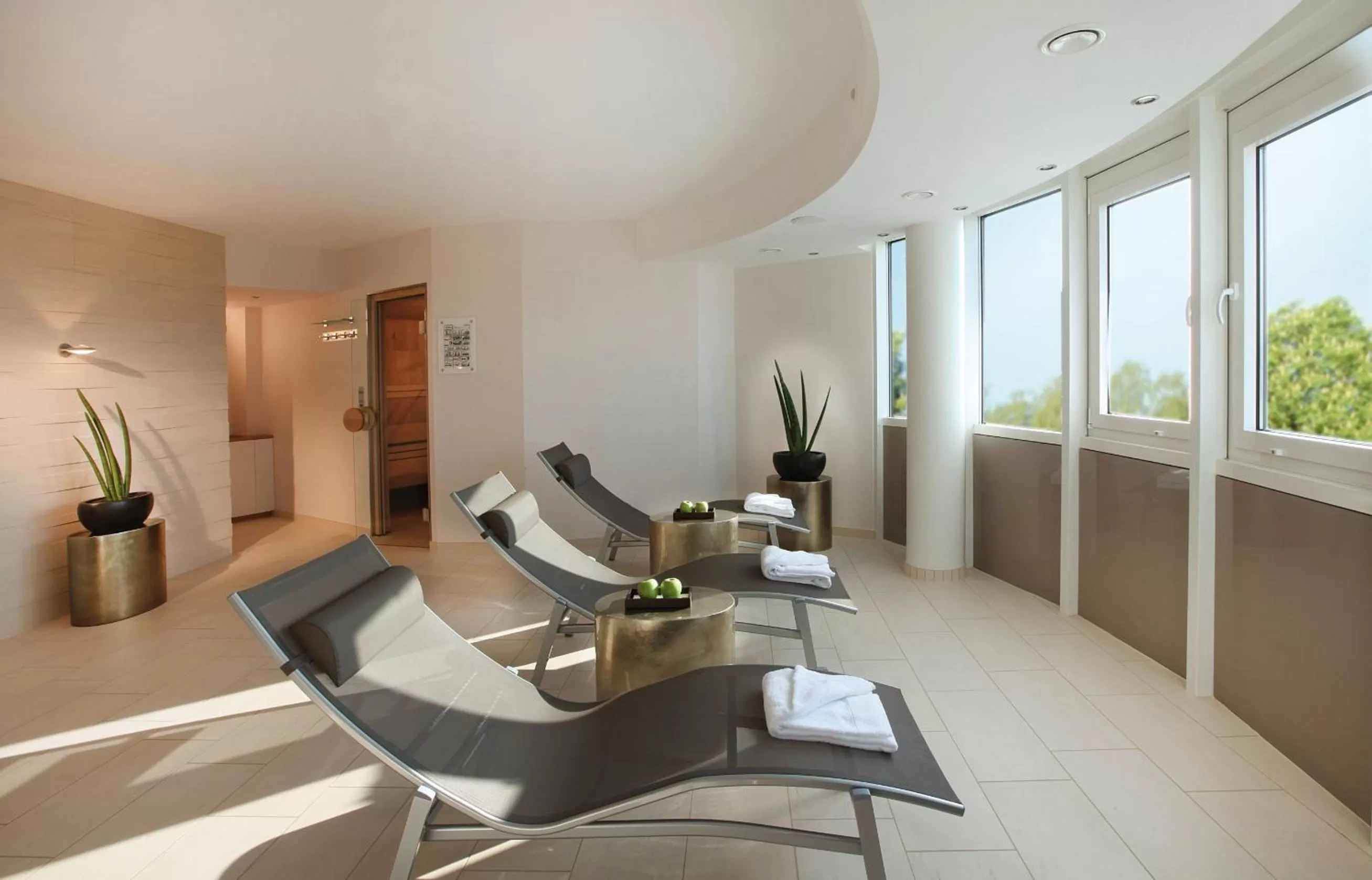 Sauna in Lindner Hotel Dusseldorf Airport, part of JdV by Hyatt