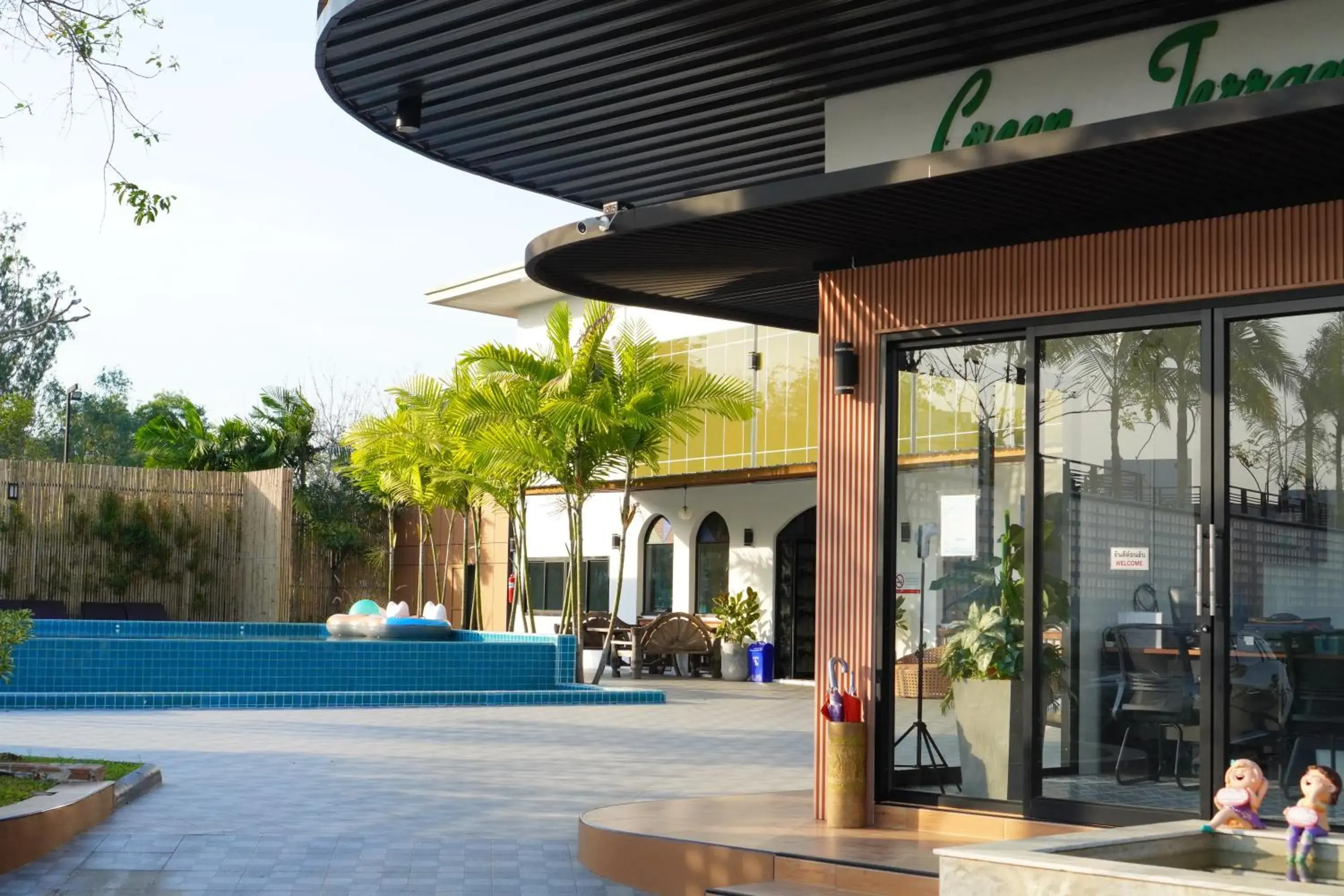 Pool view, Property Building in Green Terrace Resort & Restaurant