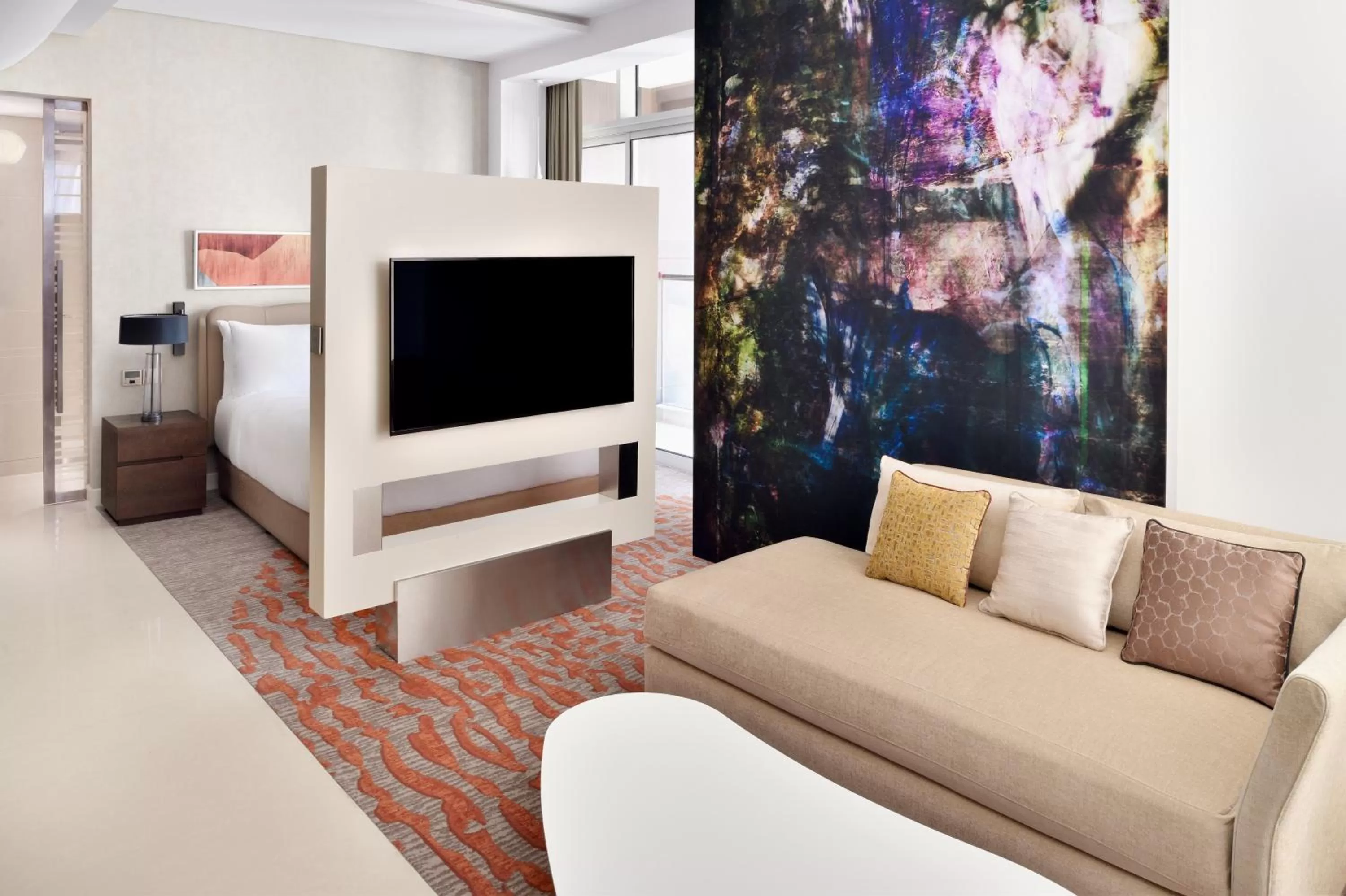 Photo of the whole room, Bed in Crowne Plaza Dubai Marina by IHG