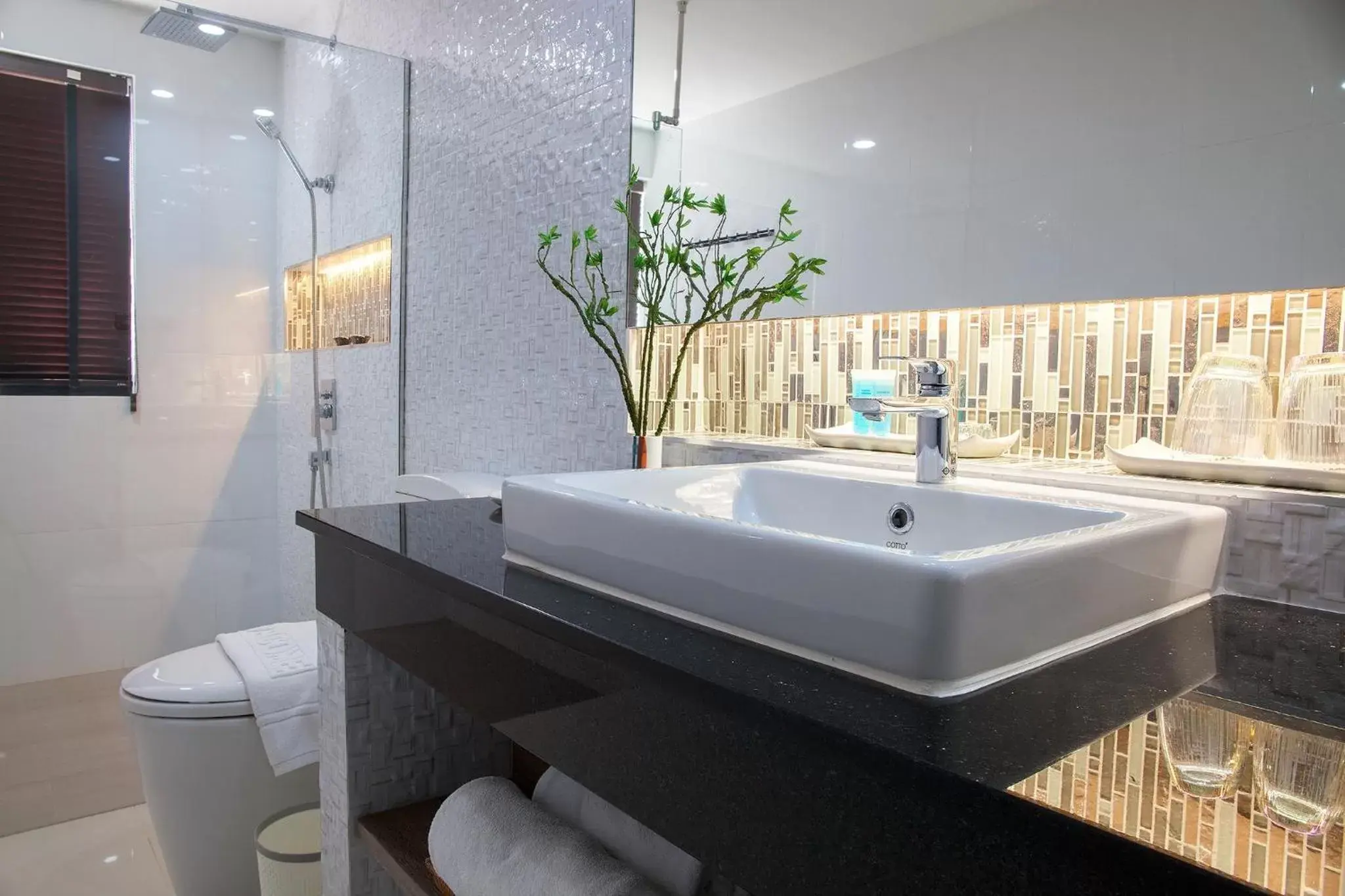 Shower, Bathroom in Bossotel Chiang Mai - SHA Plus