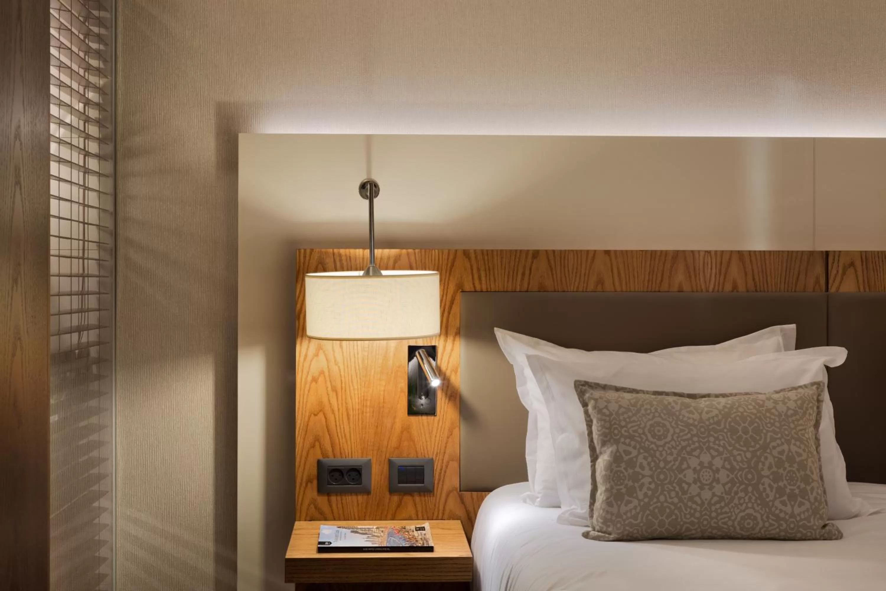 Decorative detail, Bed in Sea Tower by Isrotel Design