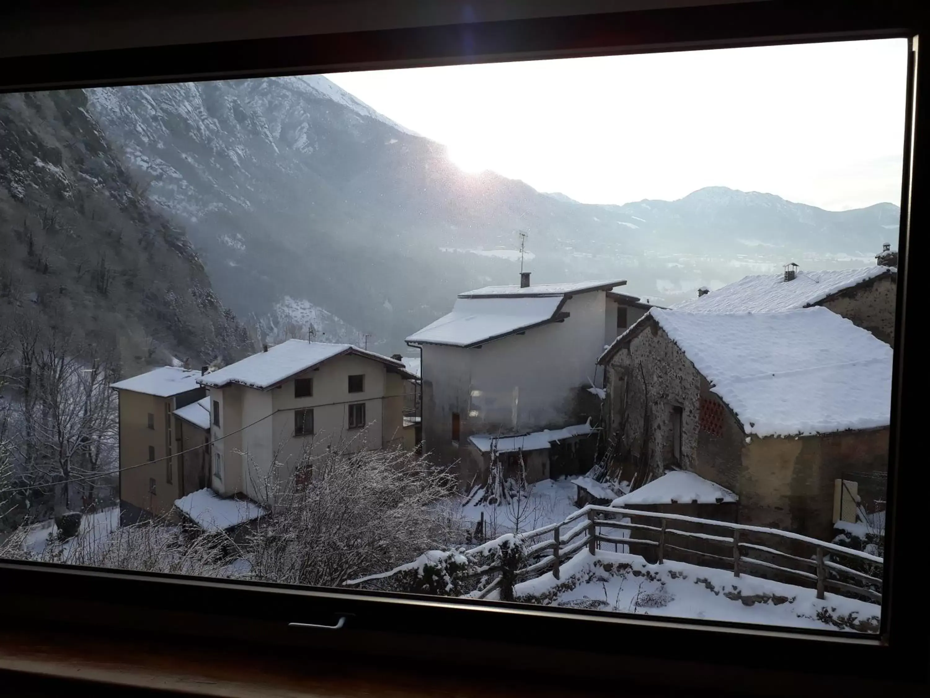 View (from property/room), Winter in B&B Rocca di Bajedo