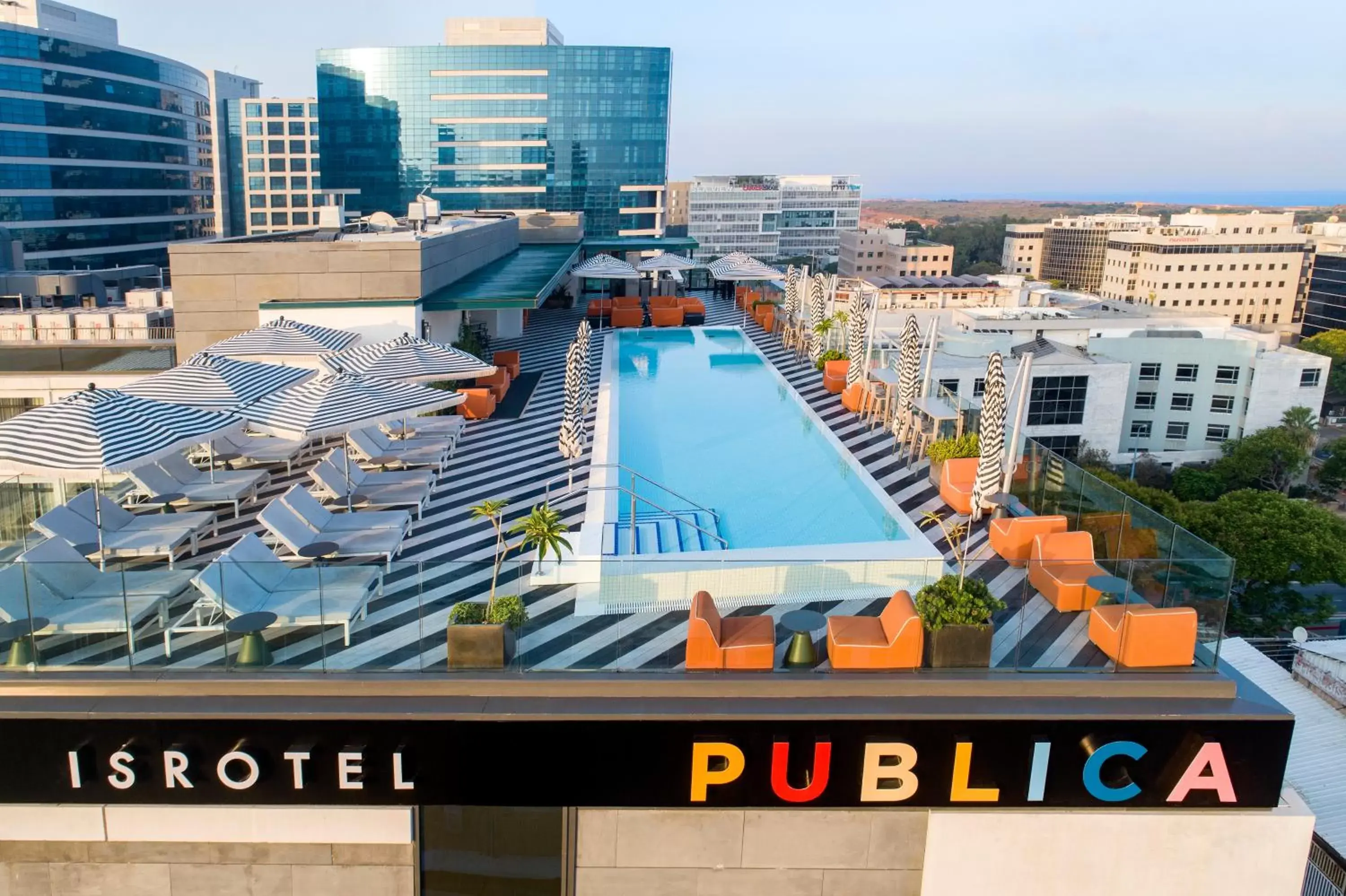 Swimming pool, Pool View in Publica Isrotel, Autograph Collection