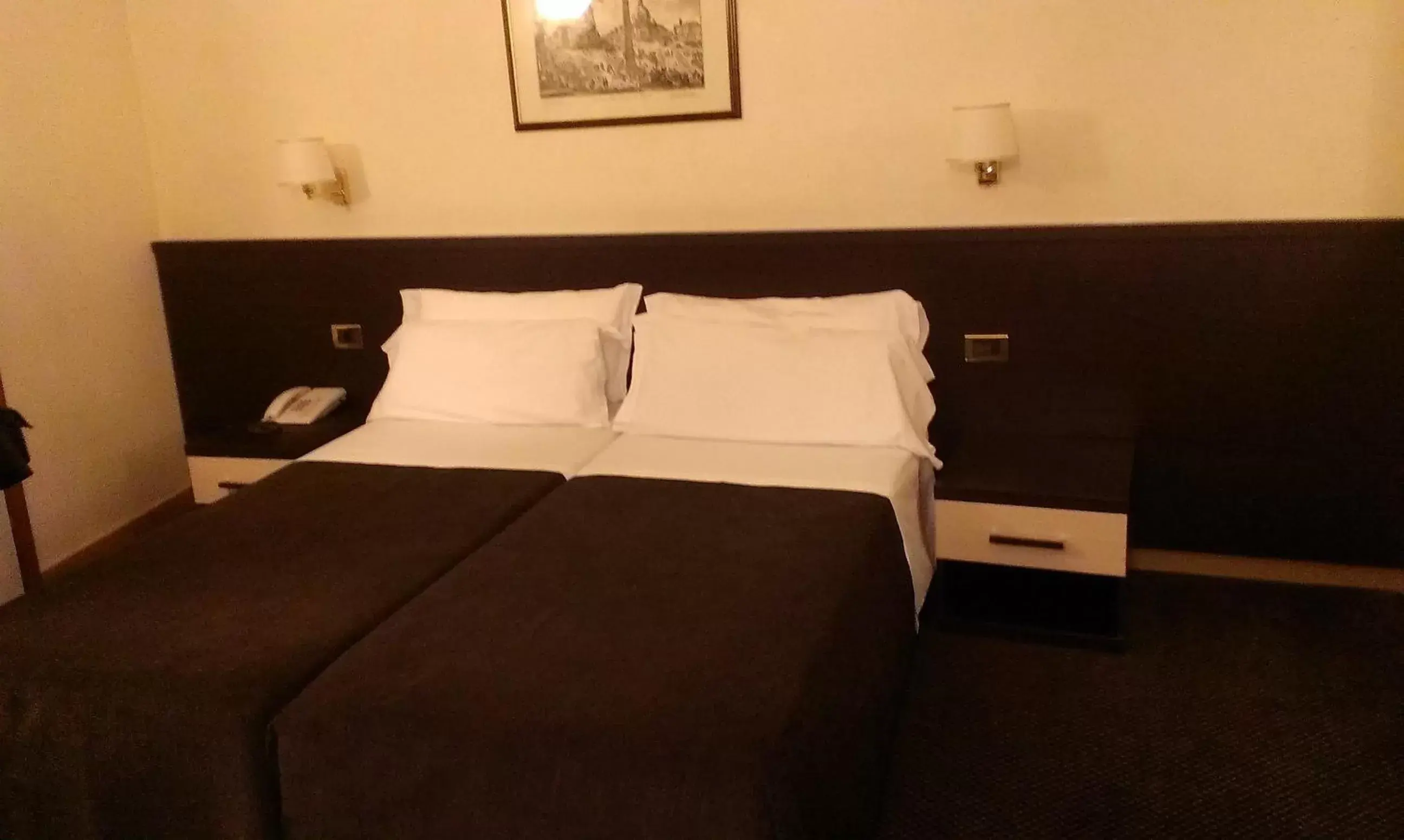 Bed in Hotel Tritone
