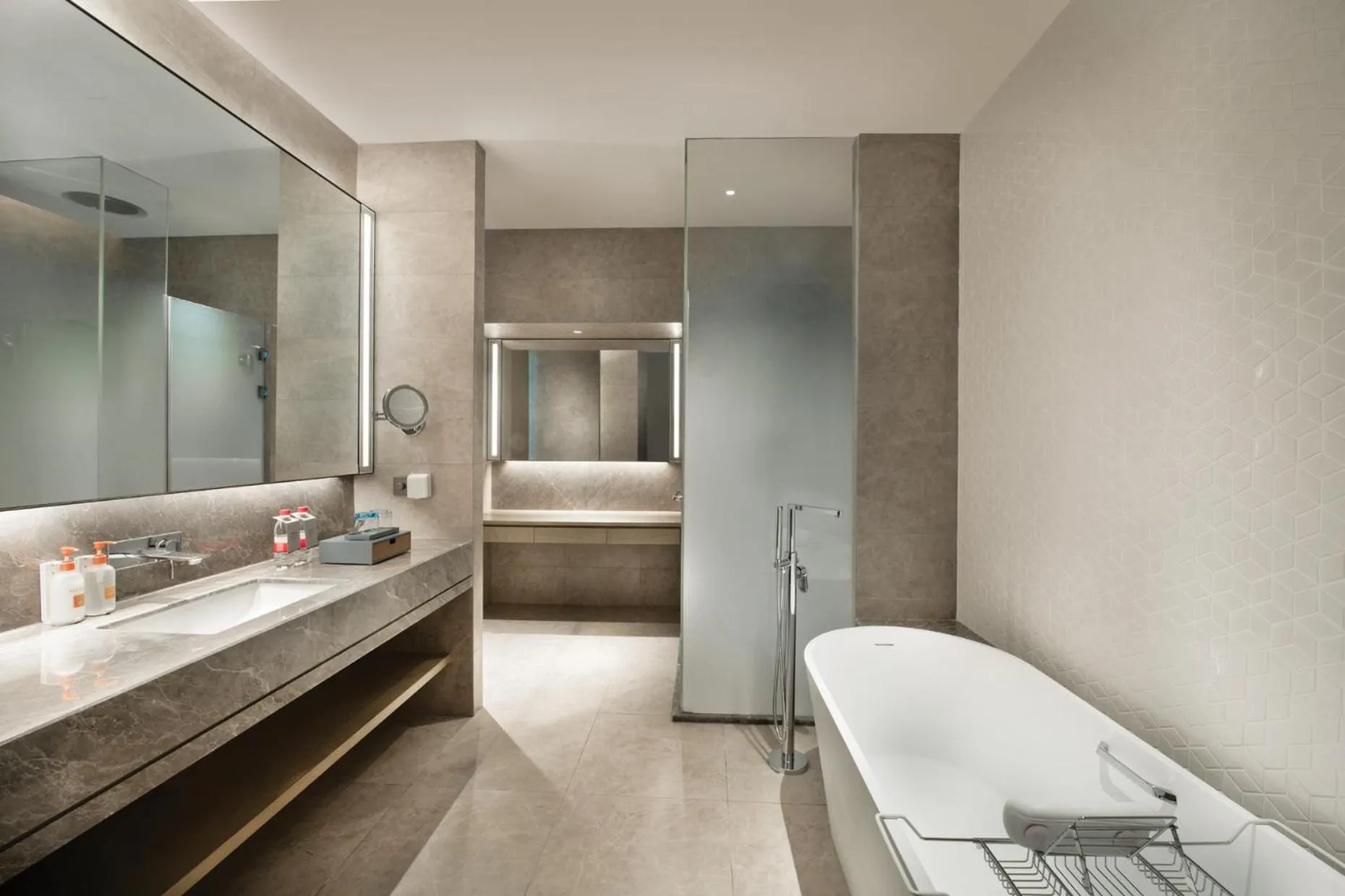 Bathroom in Crowne Plaza Hangzhou Science City by IHG