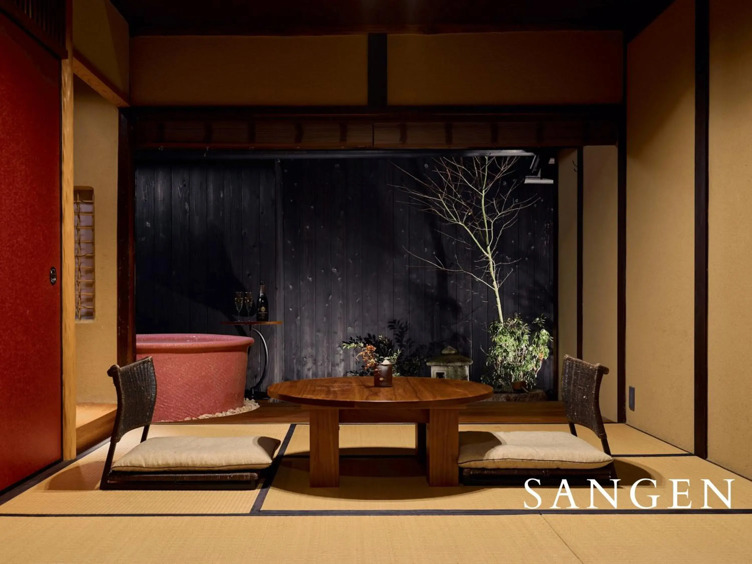 Photo of the whole room, Seating Area in Kyoto Machiya Fukune