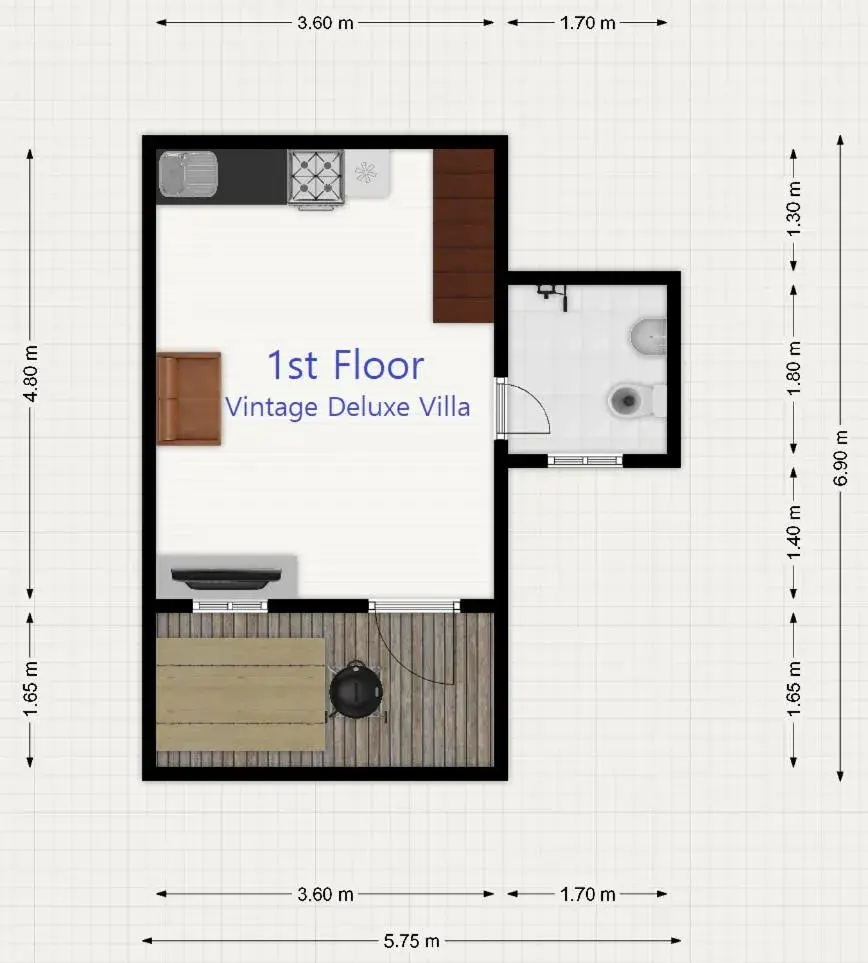 Floor Plan in Jungmun Log Pension & Resort