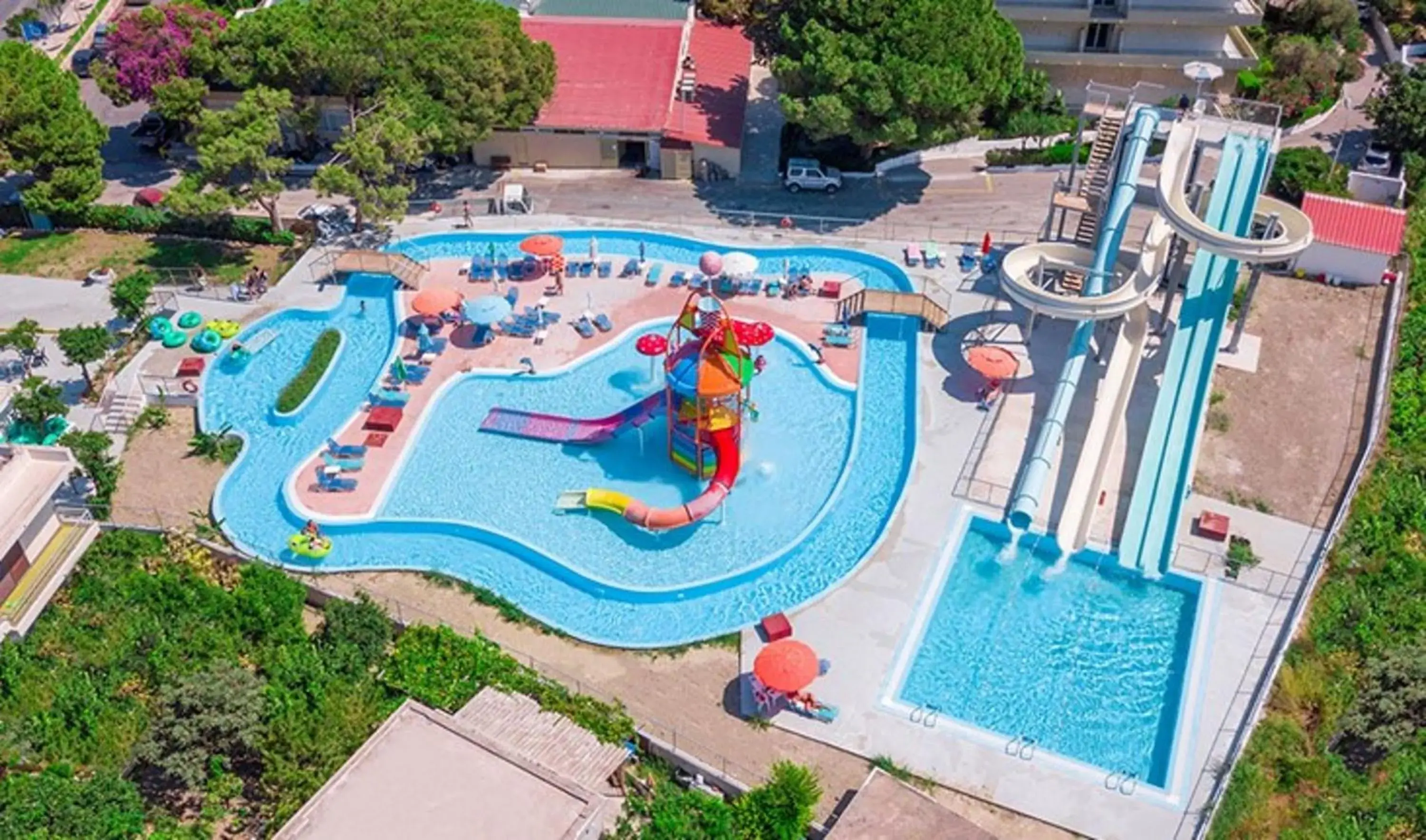 Aqua park, Pool View in Filerimos Village Hotel