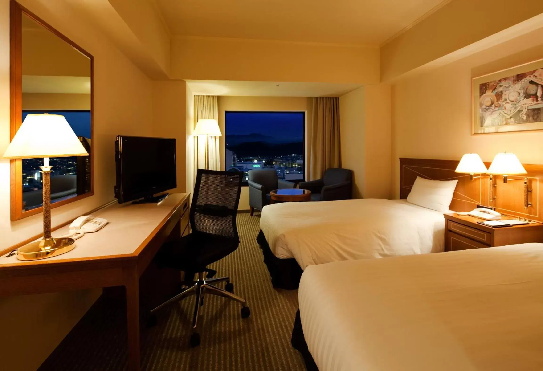 Standard Twin Room - single occupancy - Smoking in HOTEL GRAND HILLS SHIZUOKA Standard Twin Room - single occupancy - Smoking in HOTEL GRAND HILLS SHIZUOKA