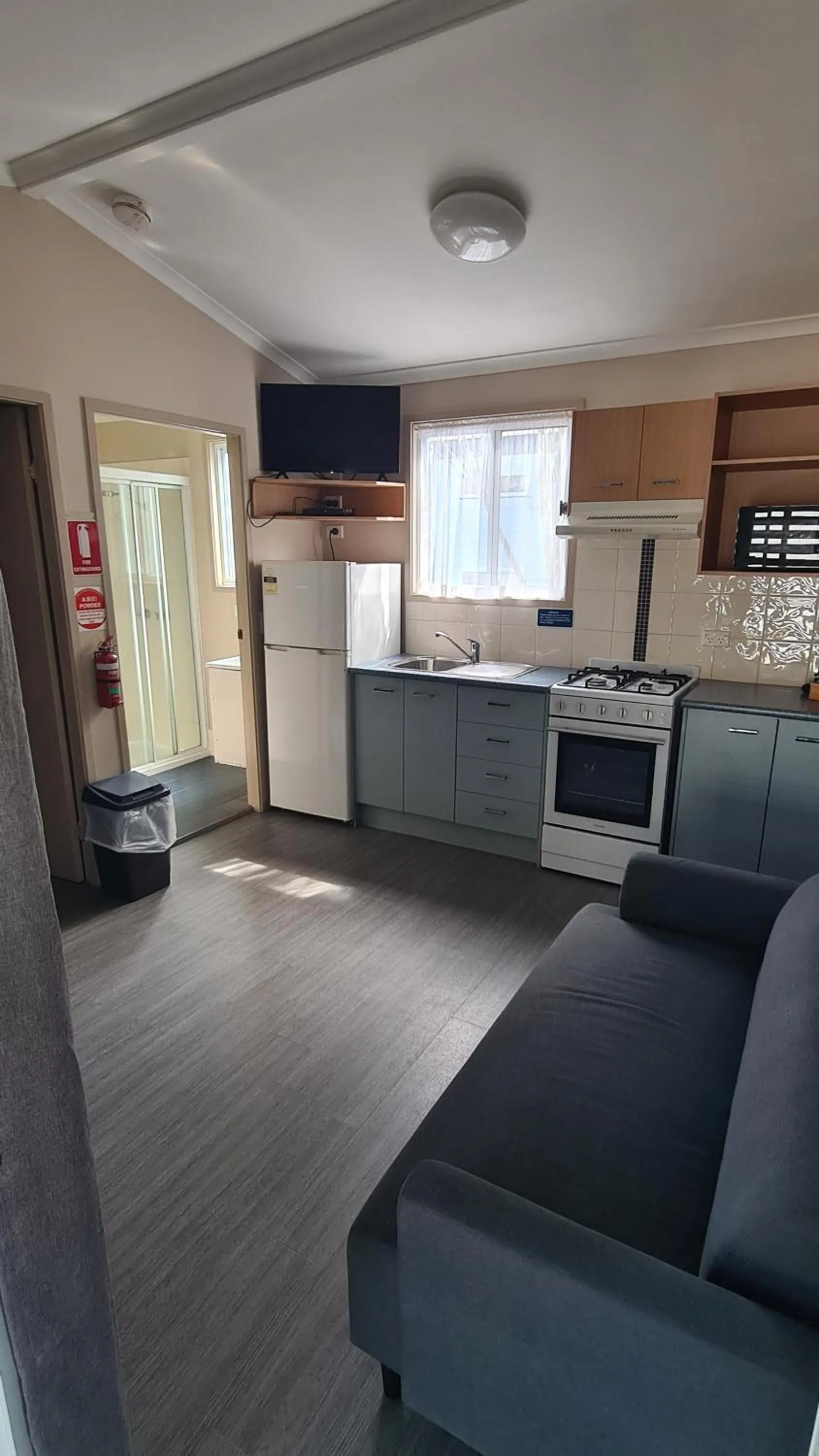 Kitchen or kitchenette in Banana Coast Caravan Park