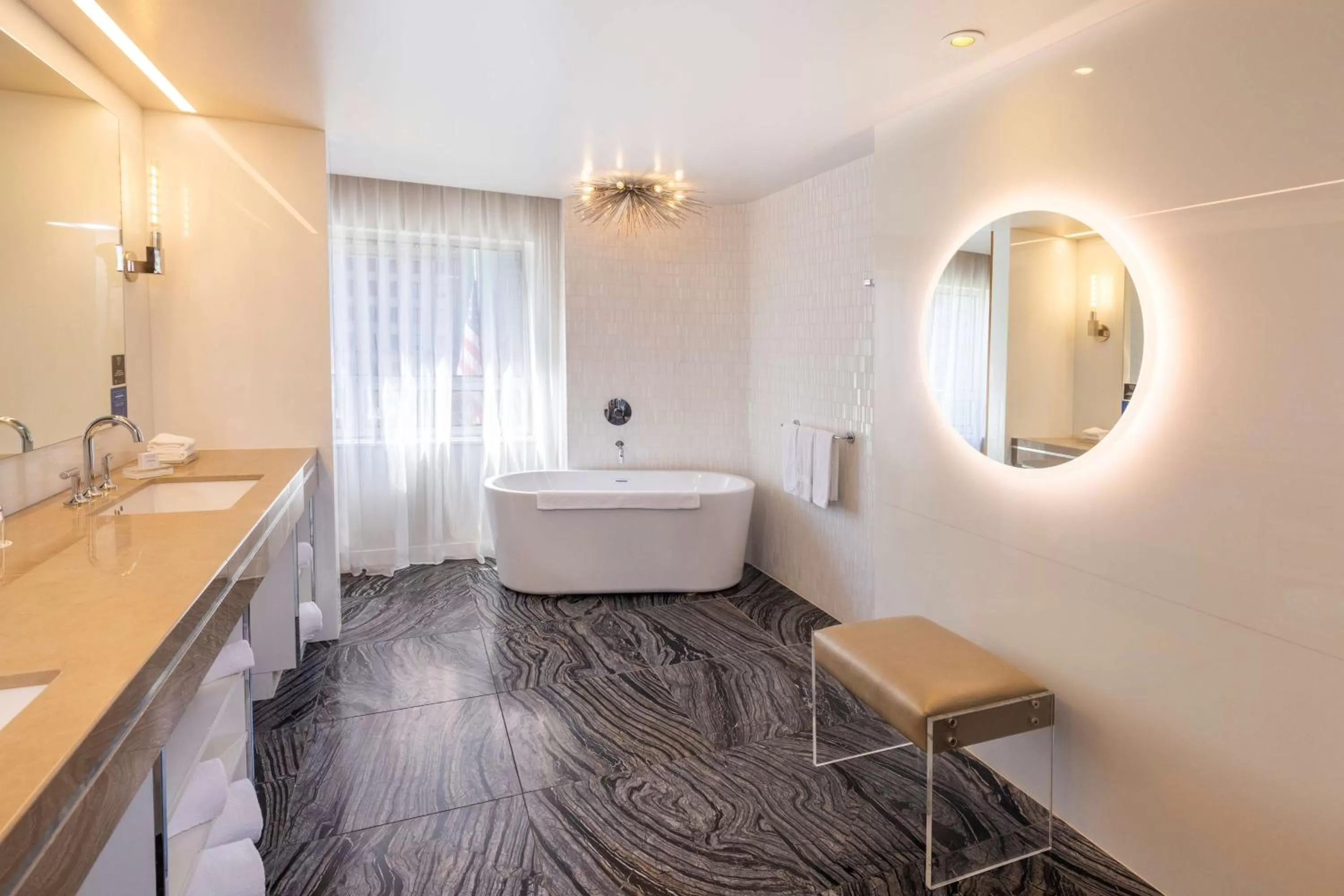 Bathroom in The Statler Dallas, Curio Collection By Hilton