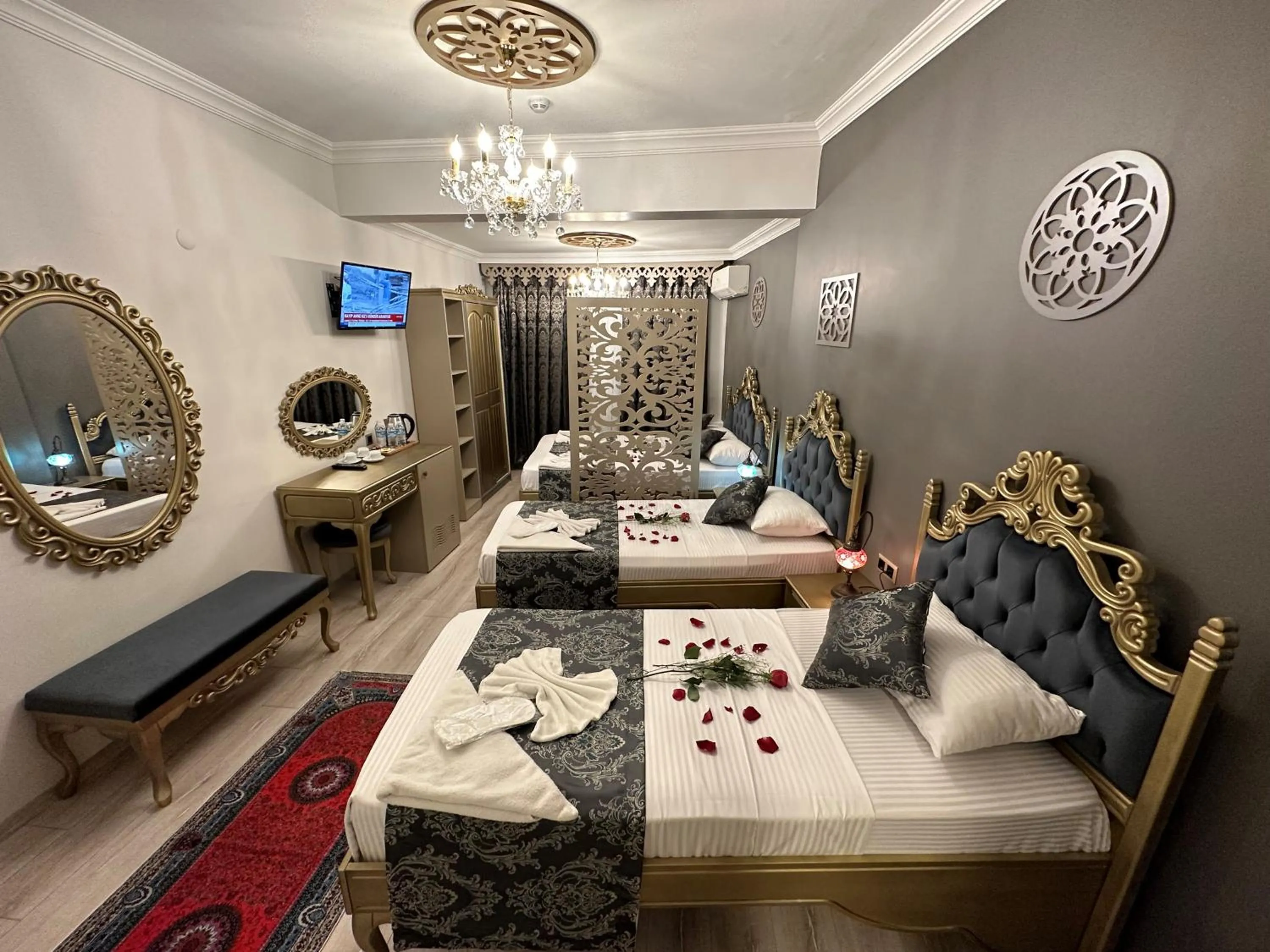 Bed in Ethnica Suites