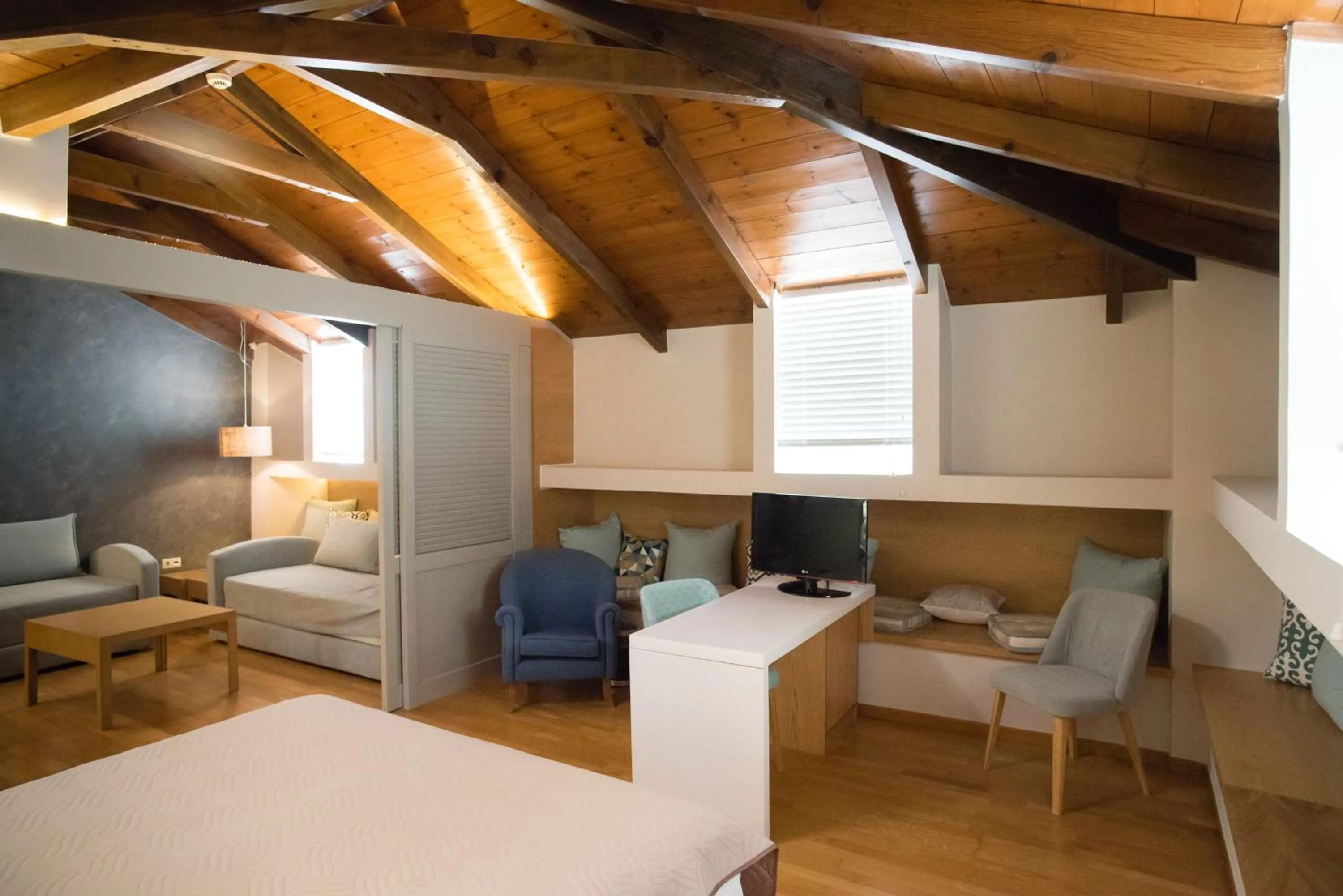 Living room, Bed in Byzantino Hotel