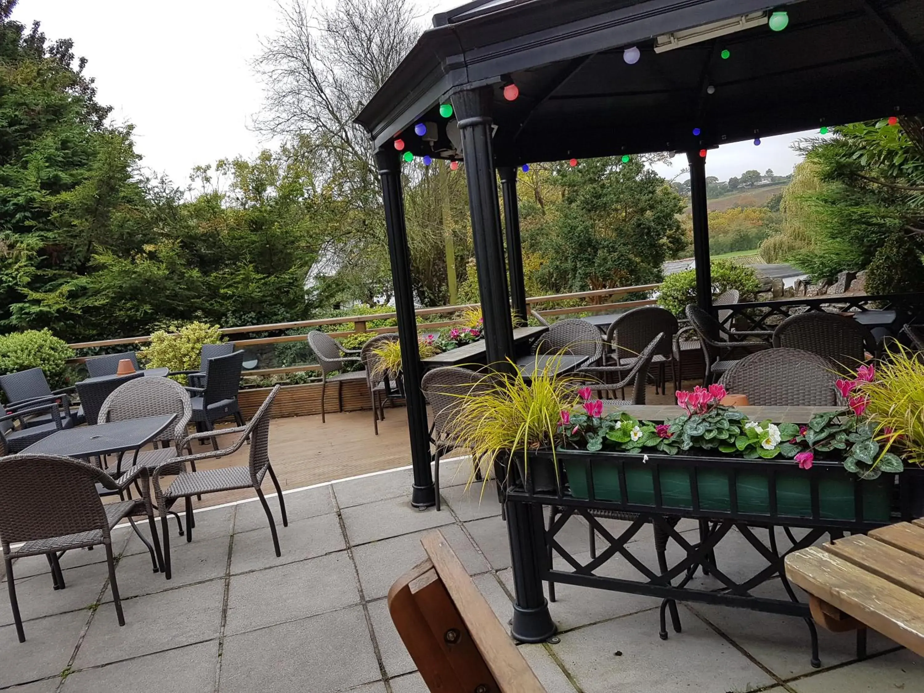 Balcony/Terrace, Restaurant/Places to Eat in The Old Barn Inn