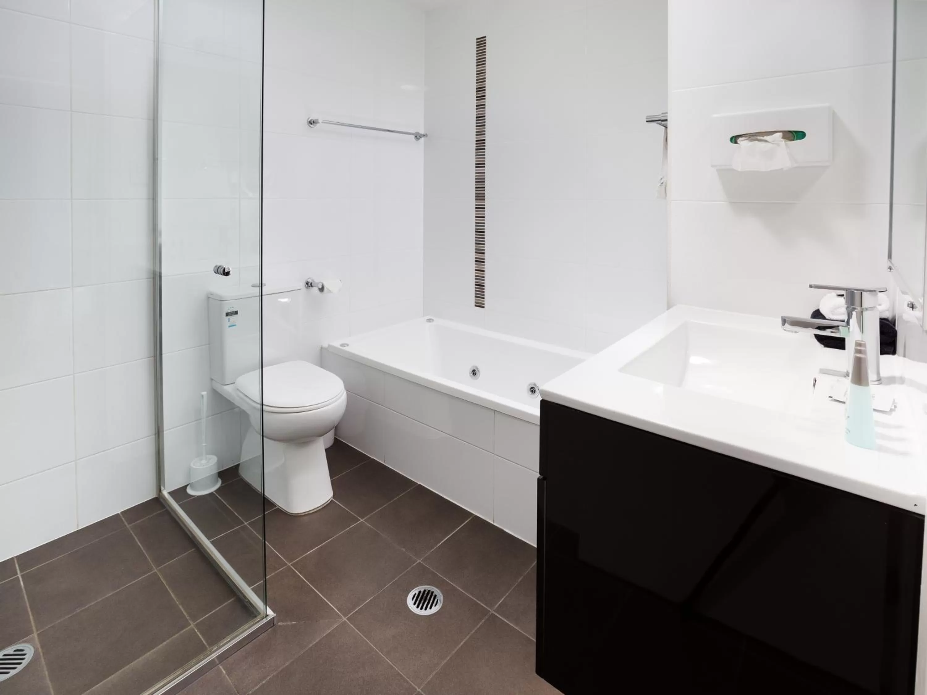 Shower in Charlestown Executive Apartments