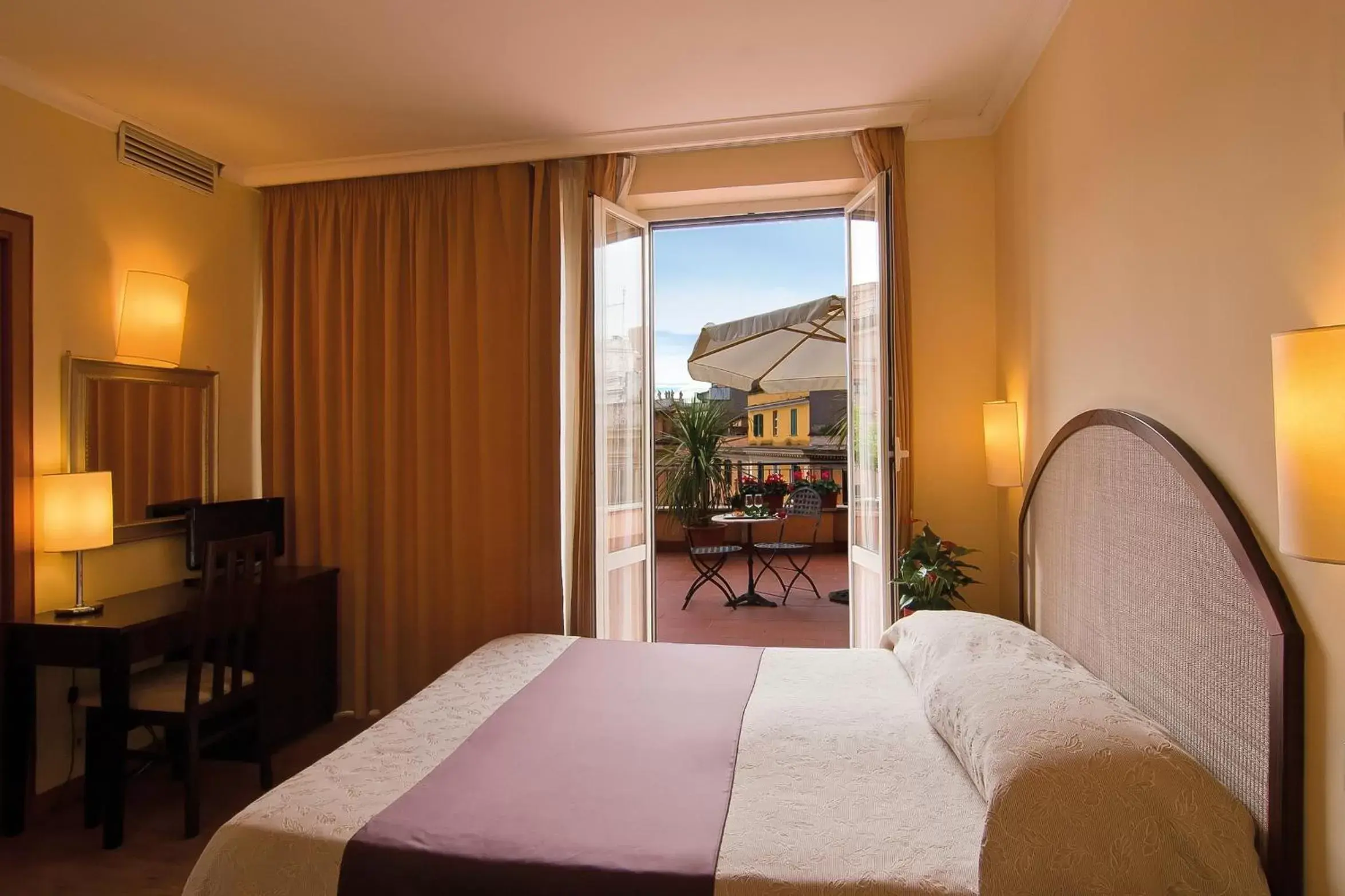 View (from property/room), Bed in Hotel Novecento