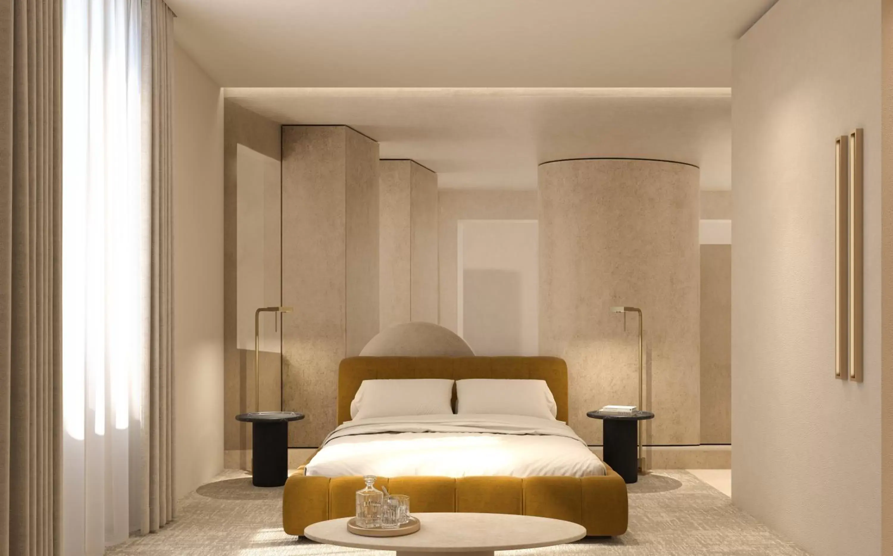 Bed in Borghese Contemporary Hotel