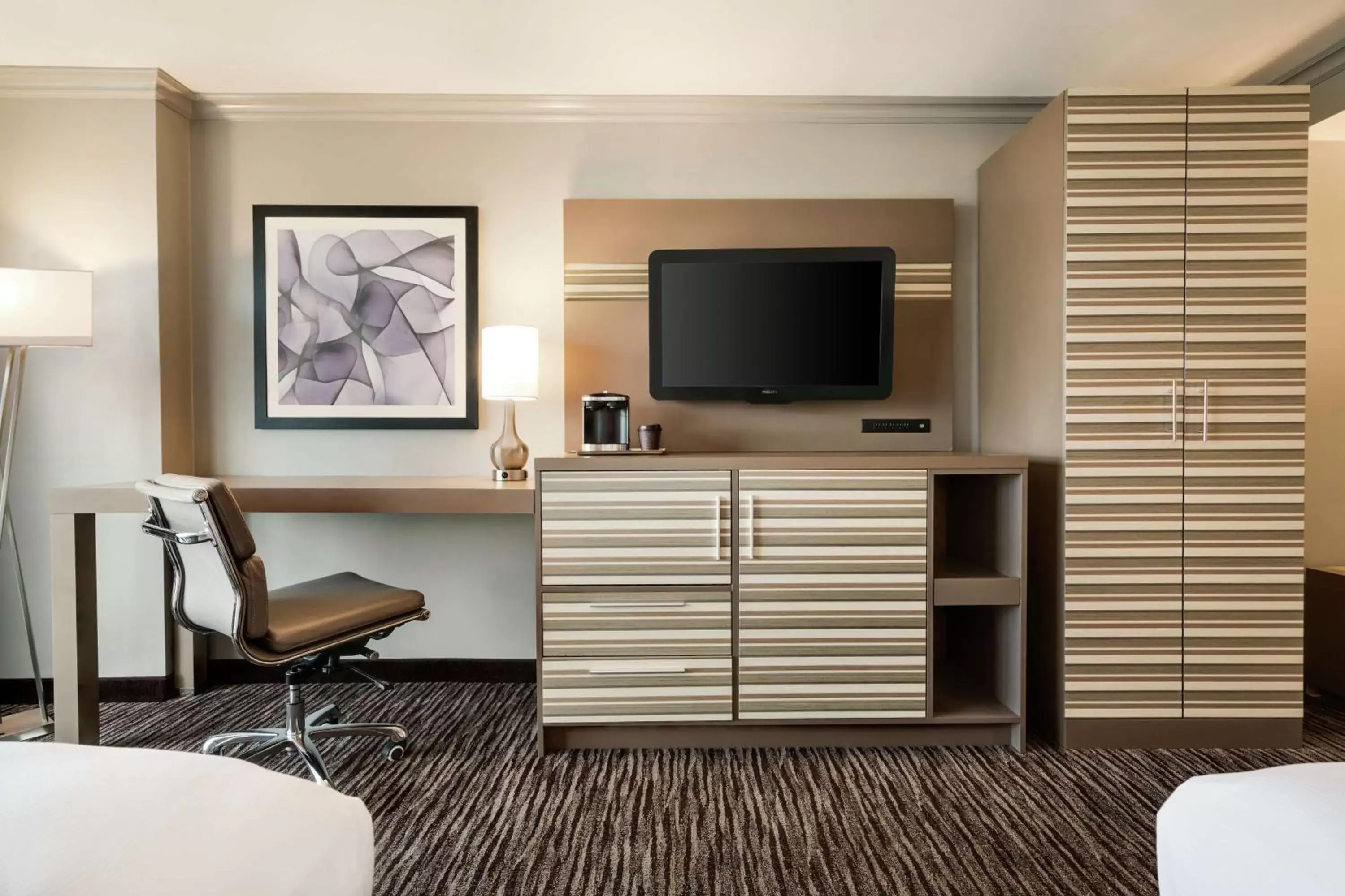 Bedroom, TV/Entertainment Center in Hilton Melbourne