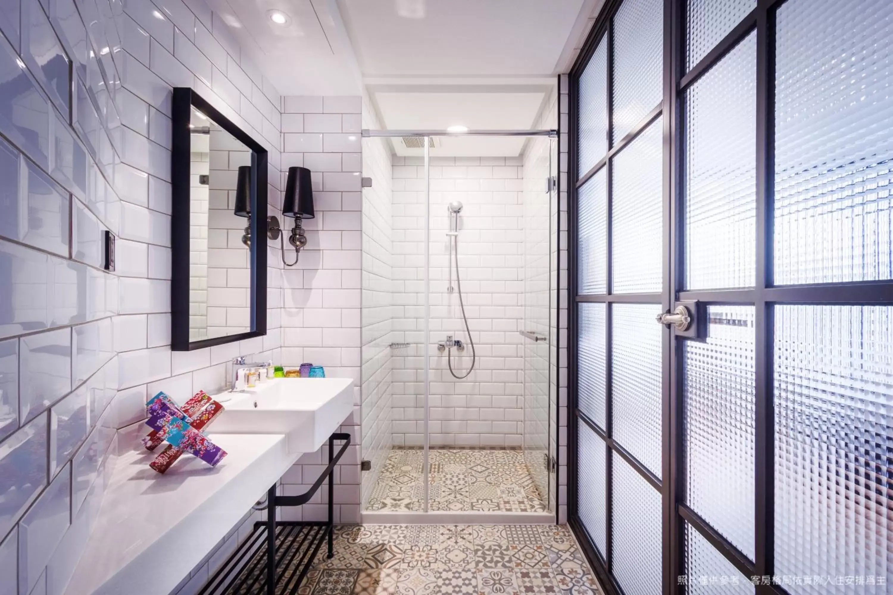 Shower, Bathroom in BlueSky Hotel