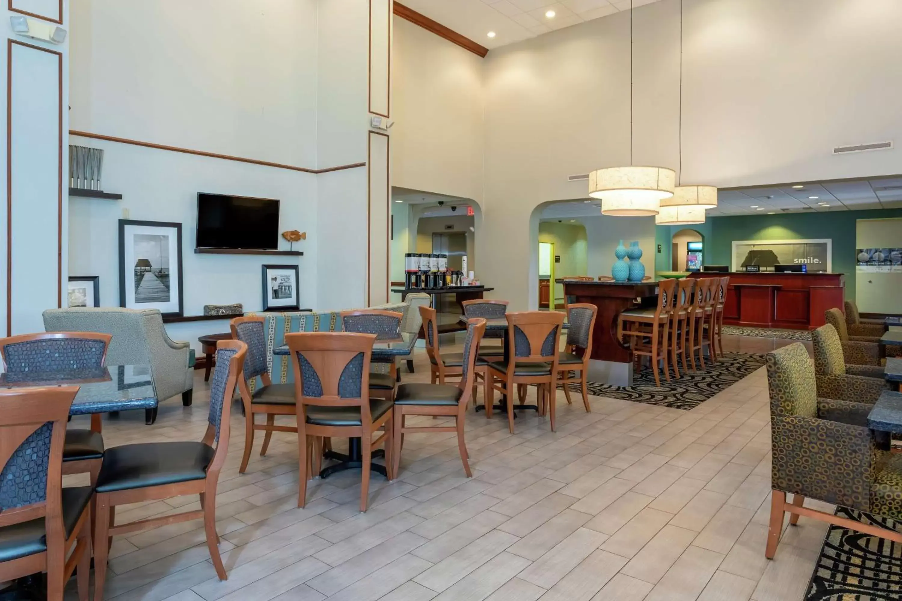 Lobby or reception, Restaurant/Places to Eat in Hampton Inn & Suites - Fort Pierce