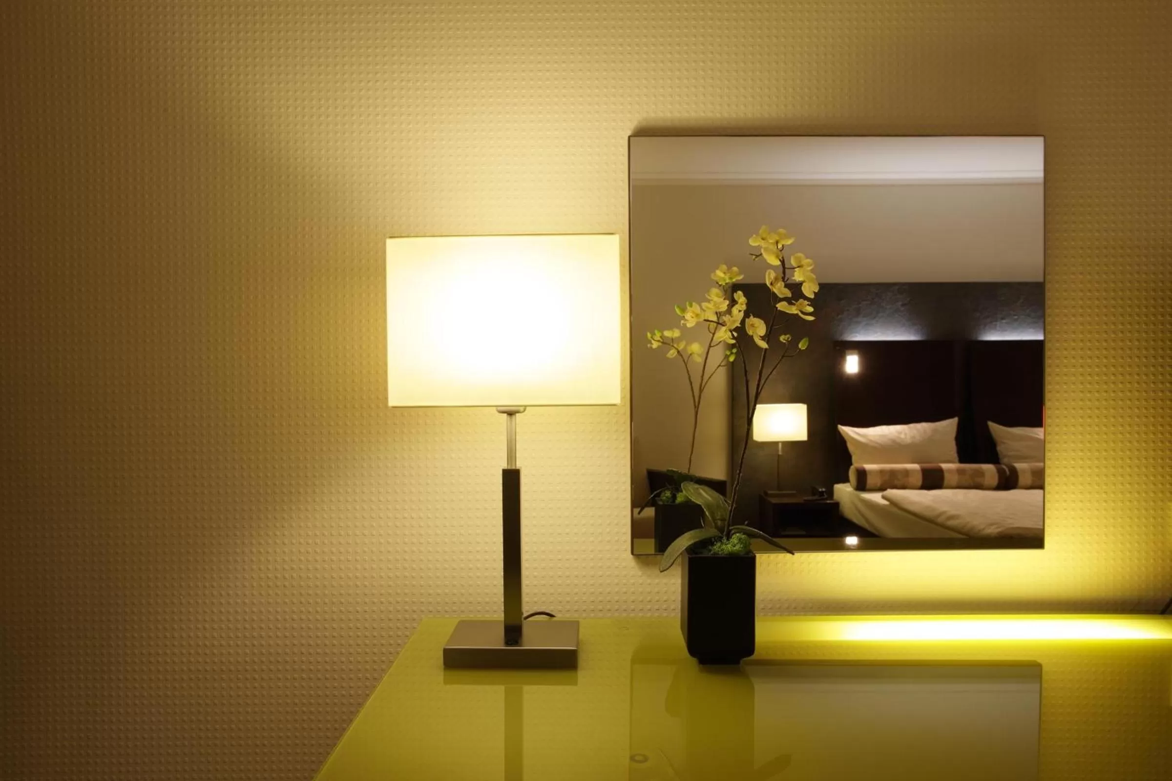 Decorative detail, Bed in Hotel am See