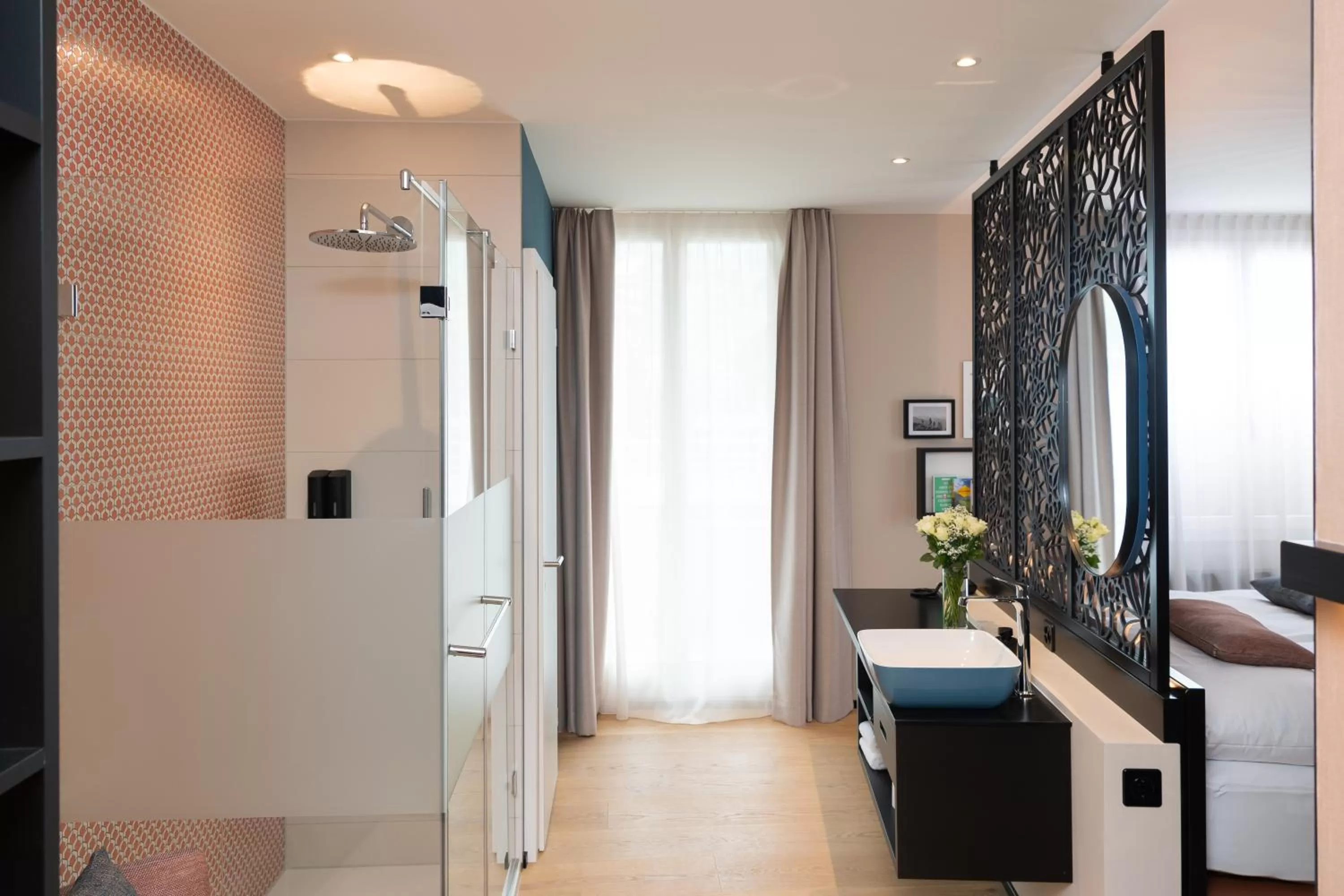 Photo of the whole room, Bed in Boutique Hotel Stanserhof