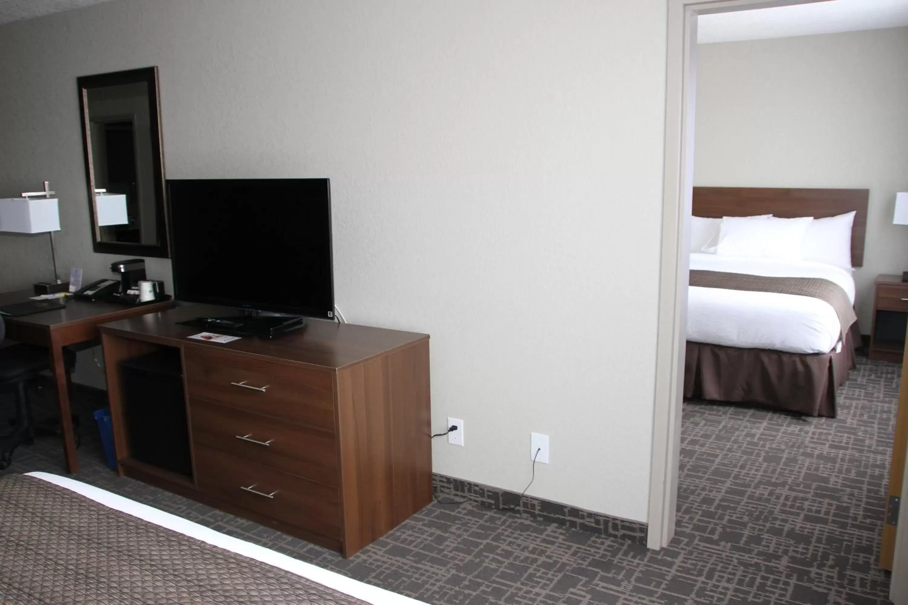 Decorative detail, TV/Entertainment Center in Days Inn & Suites by Wyndham Yorkton