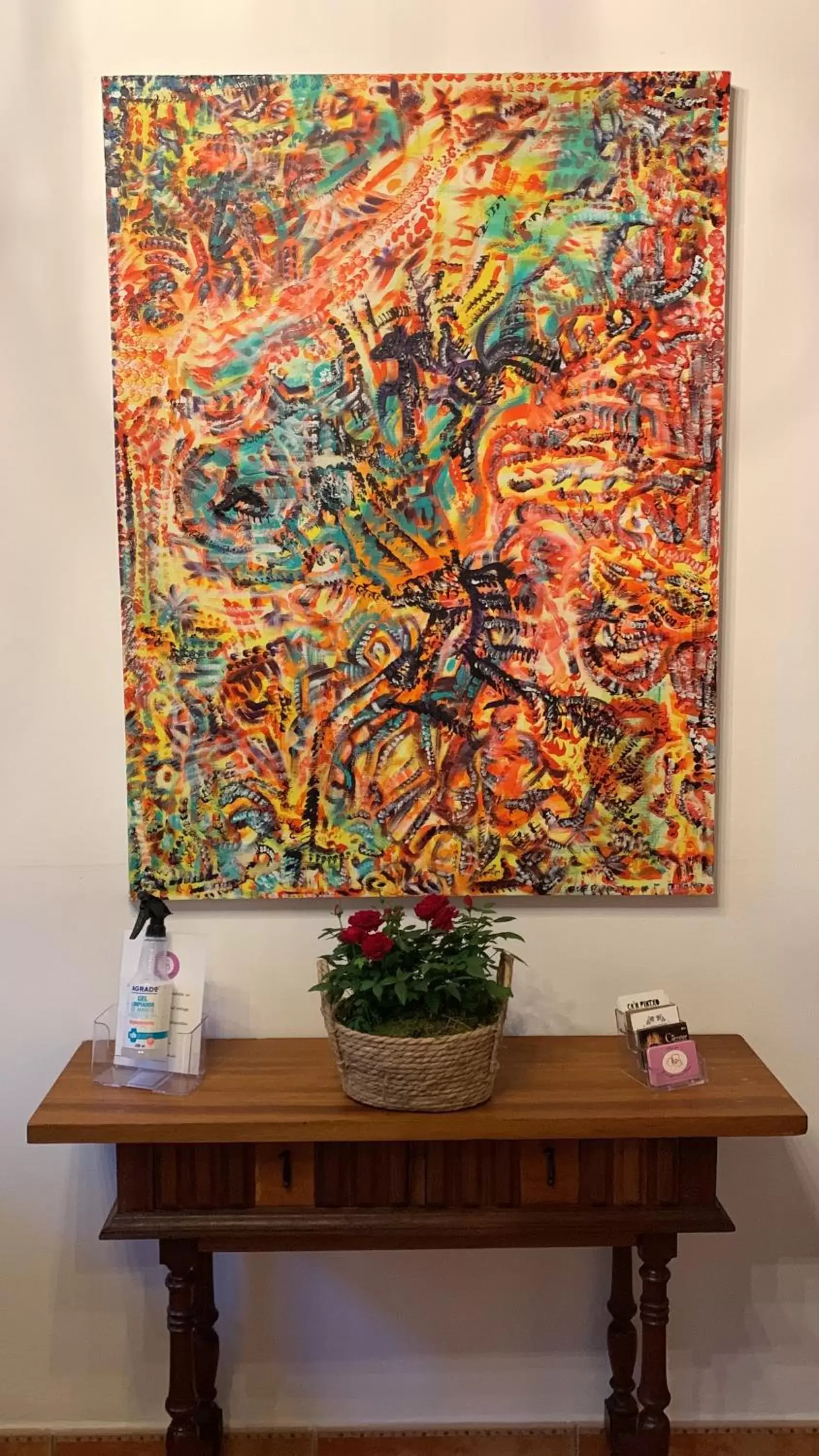 Decorative detail, TV/Entertainment Center in Casa Bougainvillea