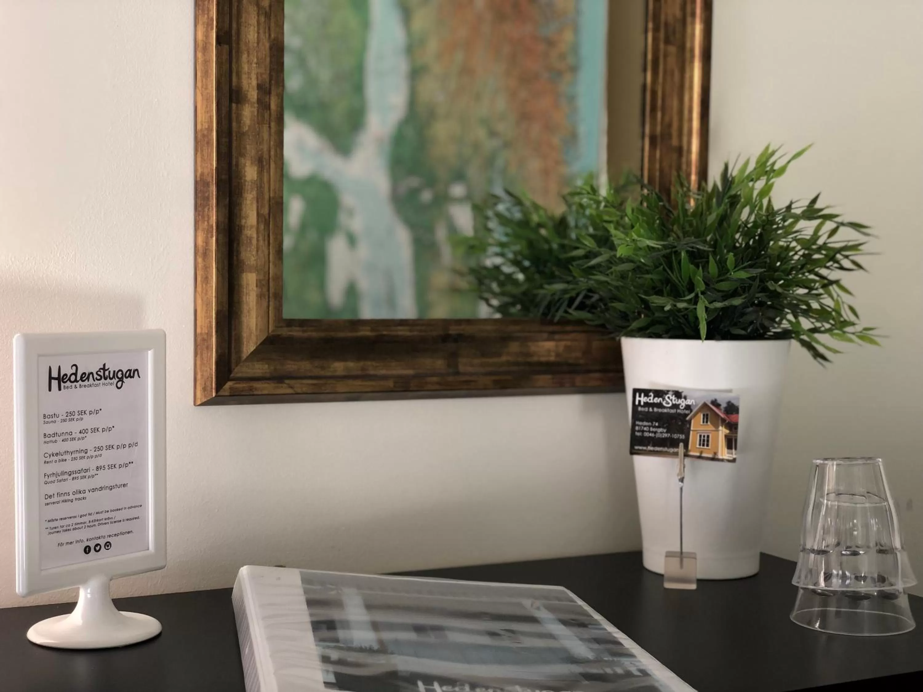 Decorative detail in Hedenstugan B&B Hotel