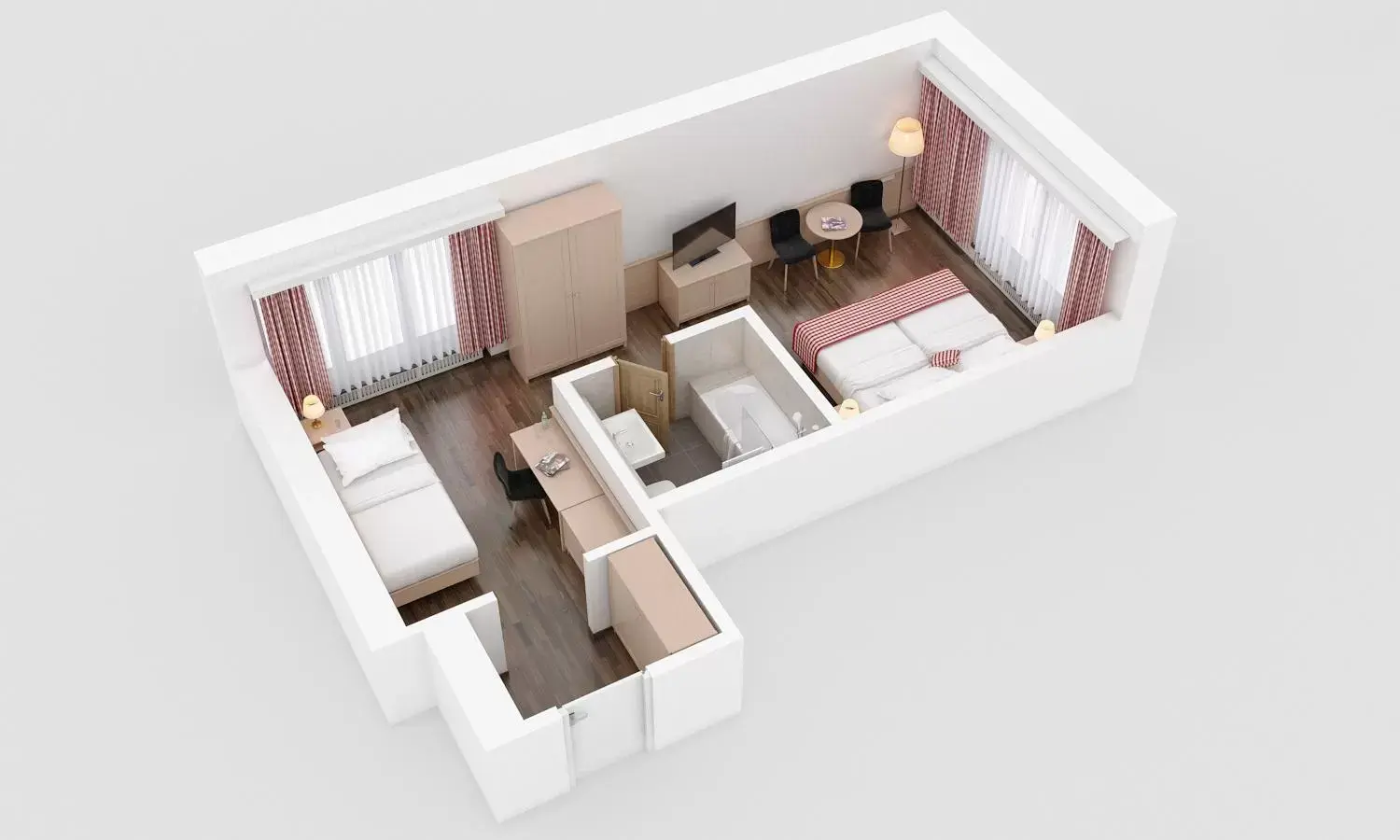 Photo of the whole room, Floor Plan in Hotel IMLAUER & Bräu