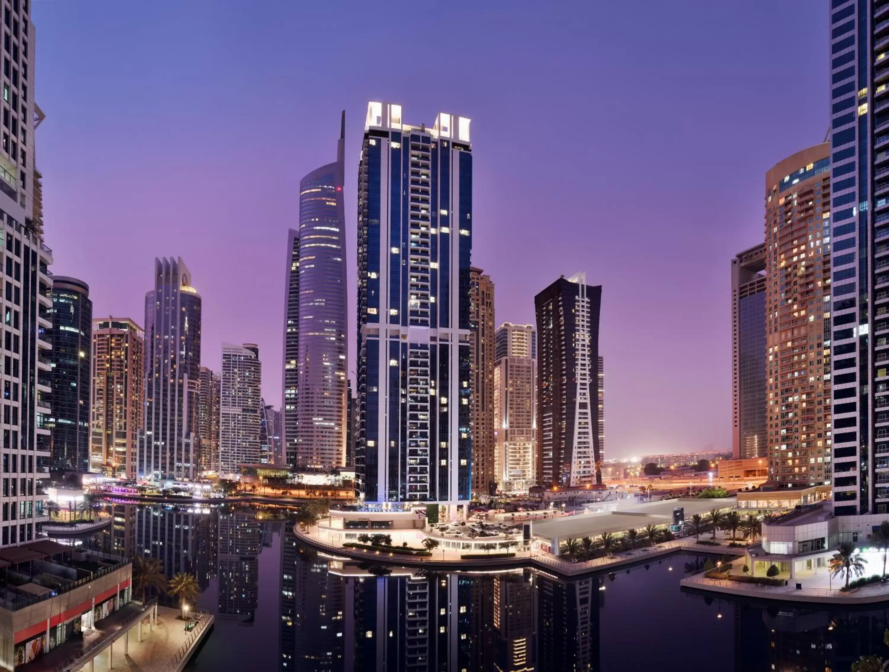 Property building in Mövenpick Hotel Jumeirah Lakes Towers Dubai