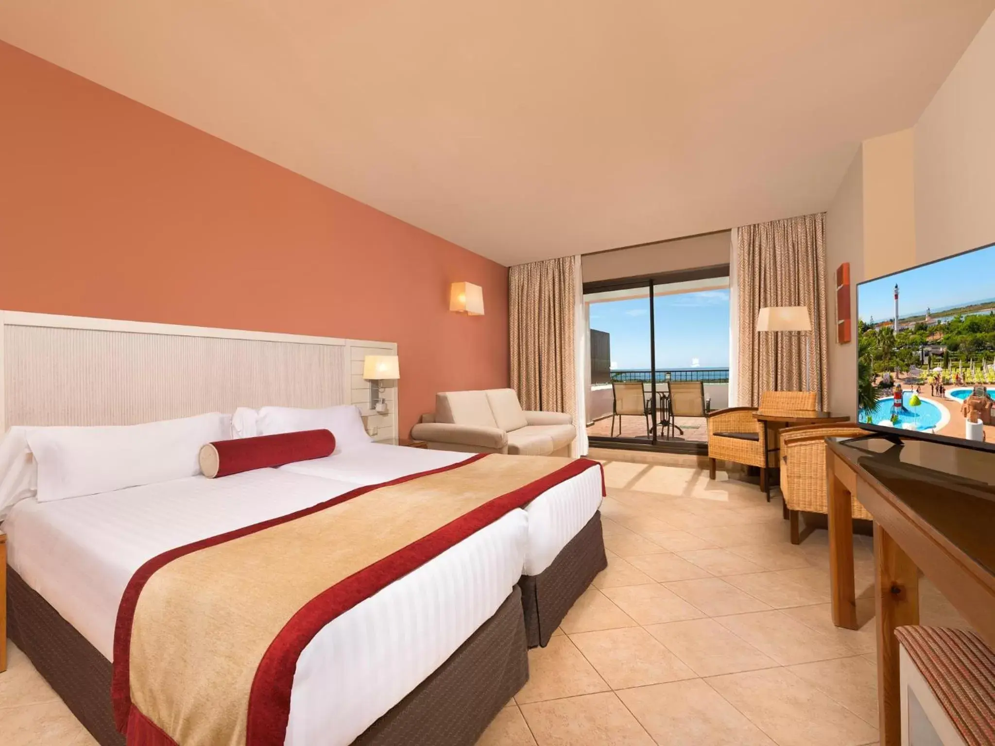 Double Family Room with Sea View in Hotel Fuerte El Rompido