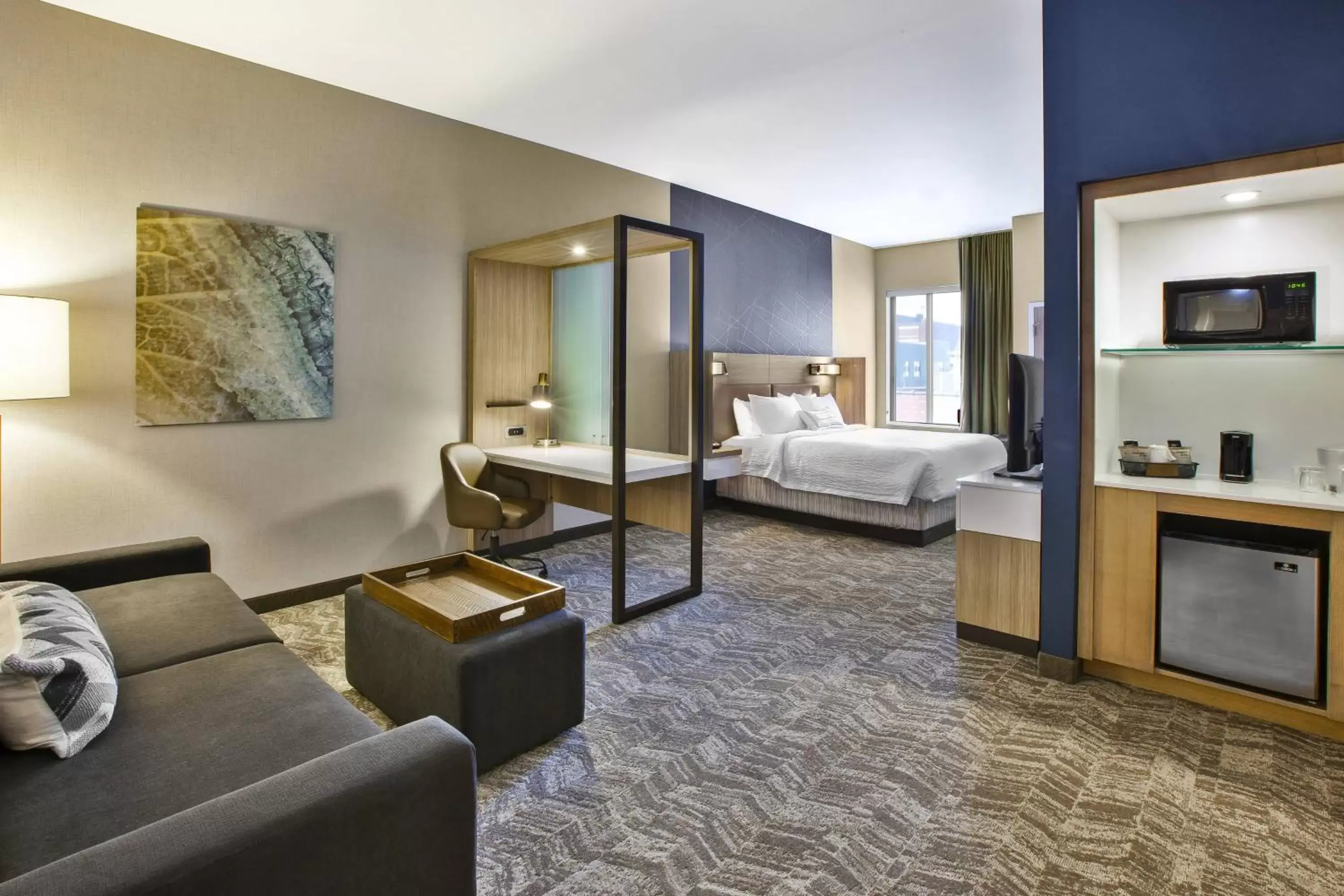 Bedroom, Seating Area in SpringHill Suites by Marriott Pittsburgh Butler/Centre City