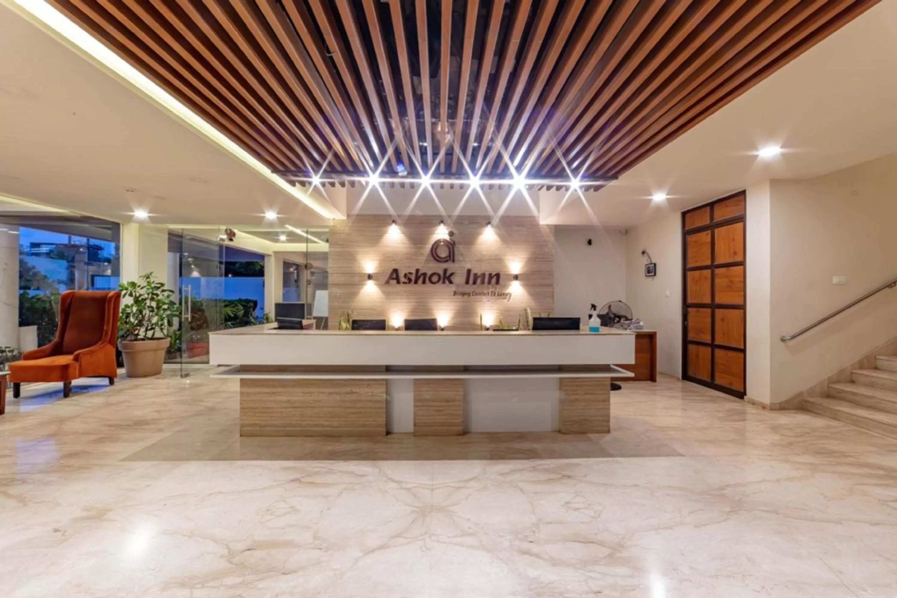 Facade/entrance in Ashok inn