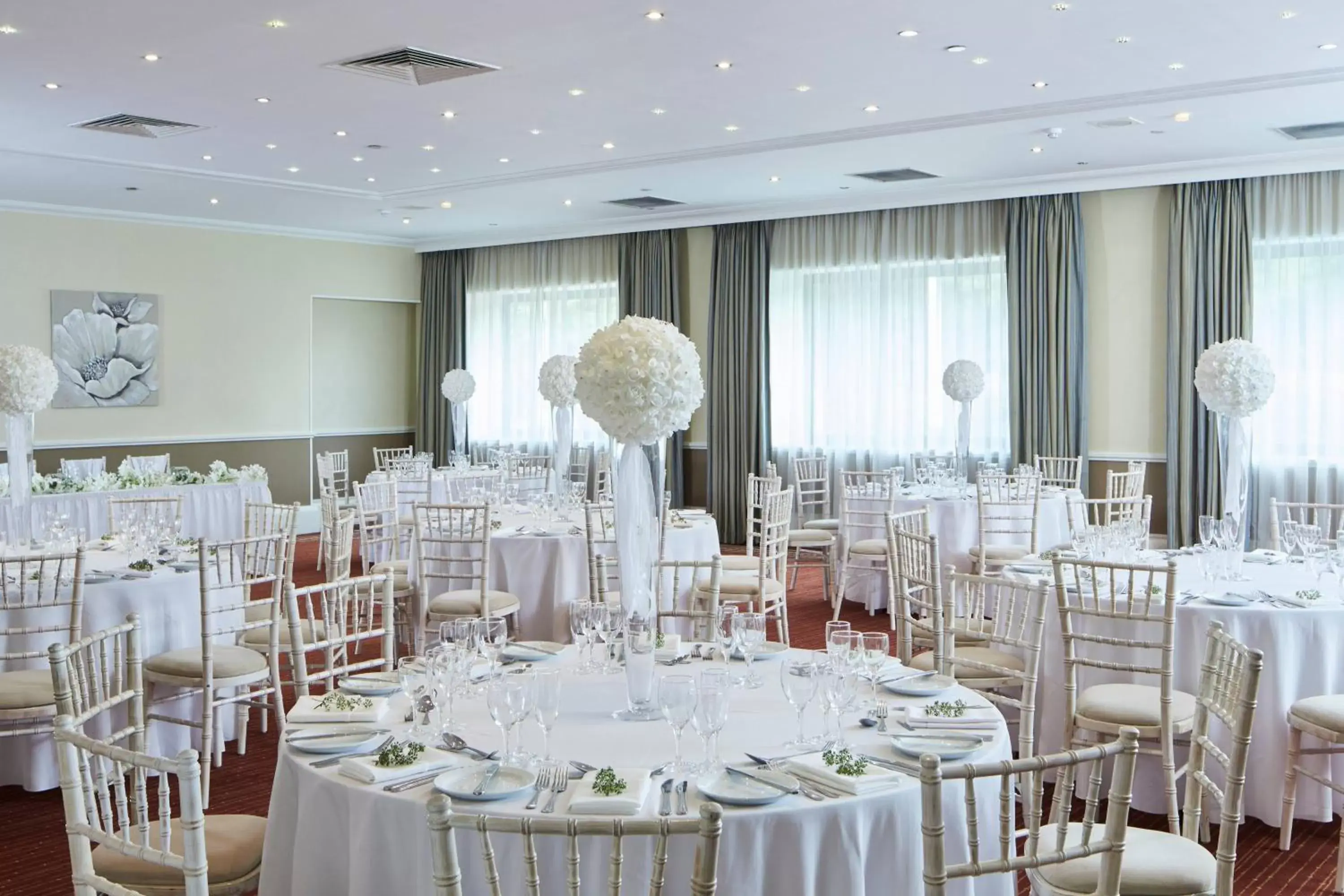 Lobby or reception, Banquet Facilities in Portsmouth Marriott Hotel
