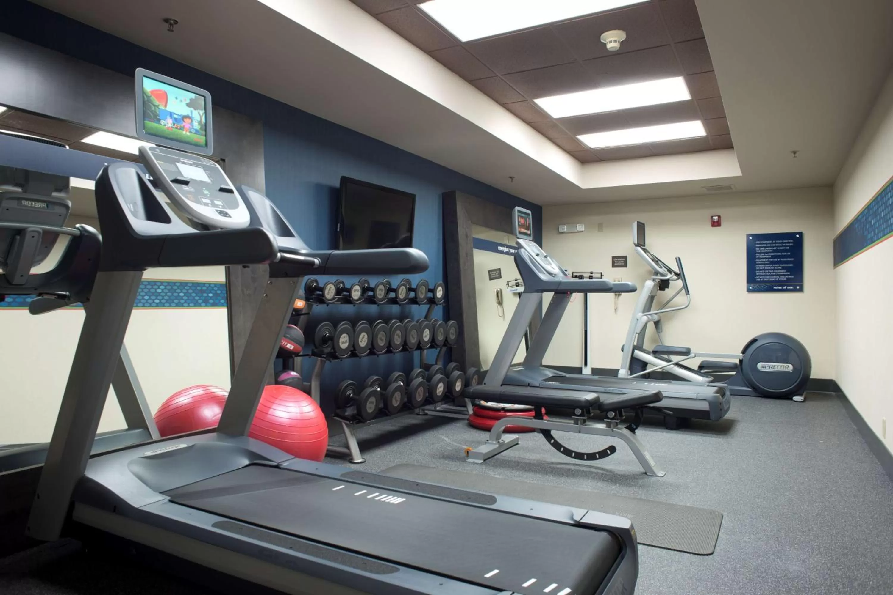 Fitness centre/facilities in Hampton Inn Milledgeville