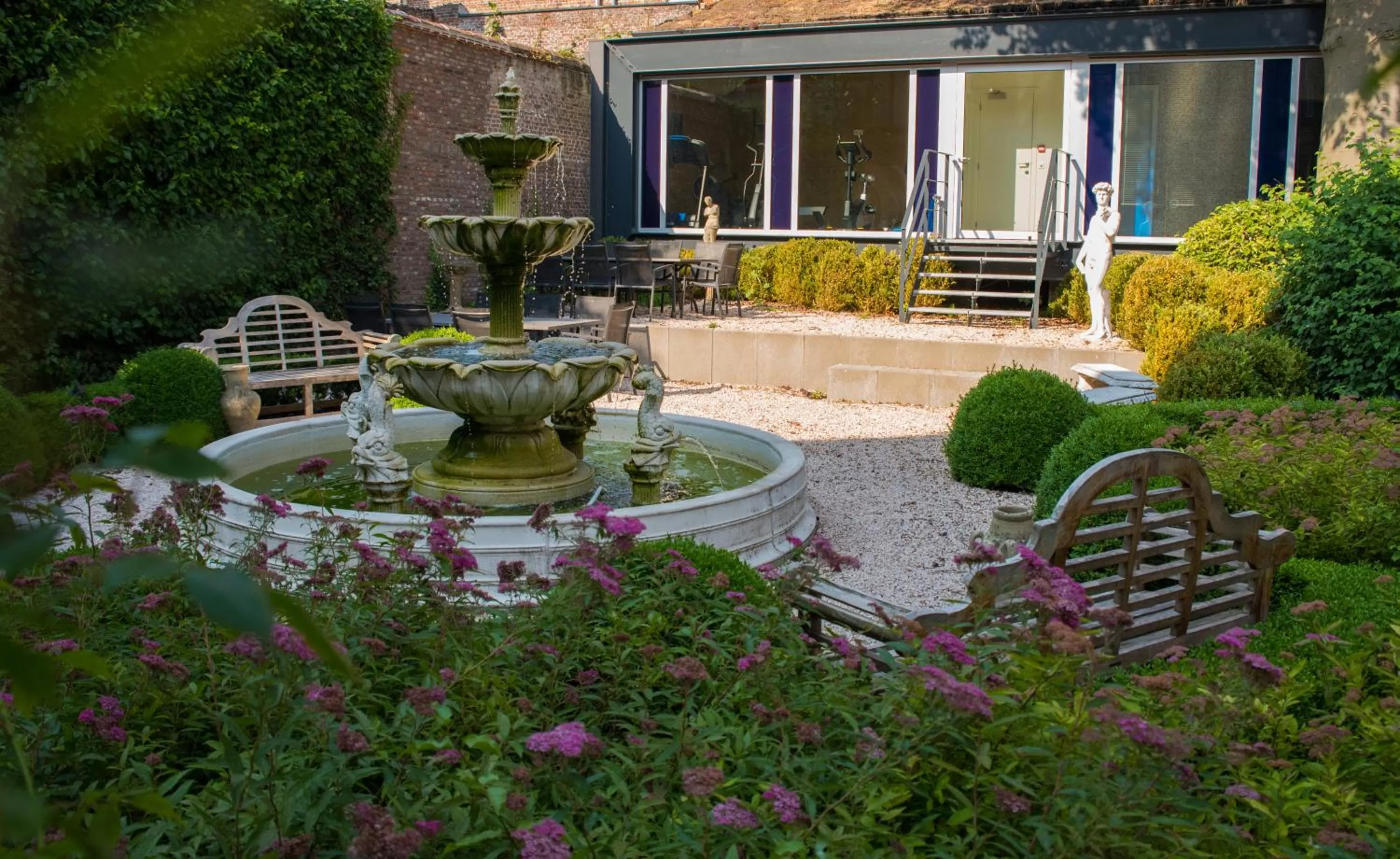 Garden view in Hotel Jan Brito