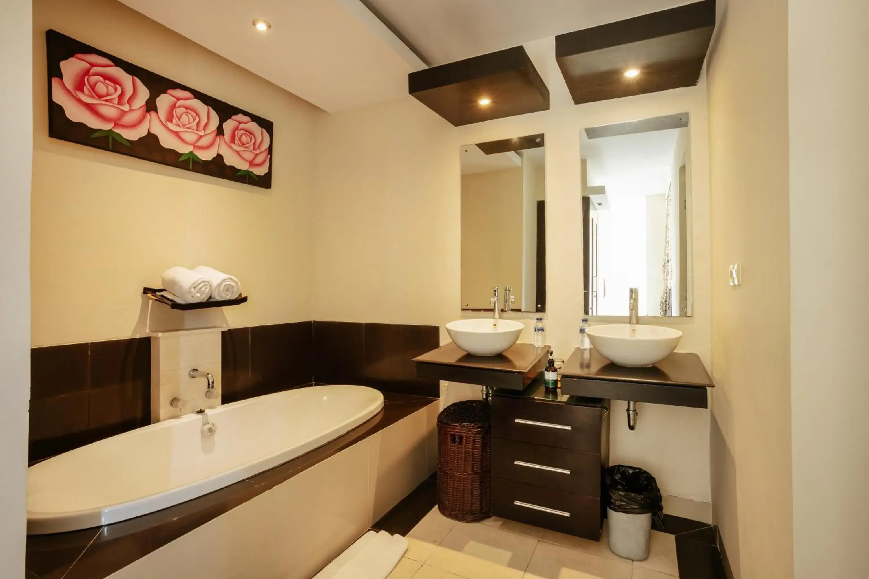 Bathroom in The Bidadari Villas and Spa