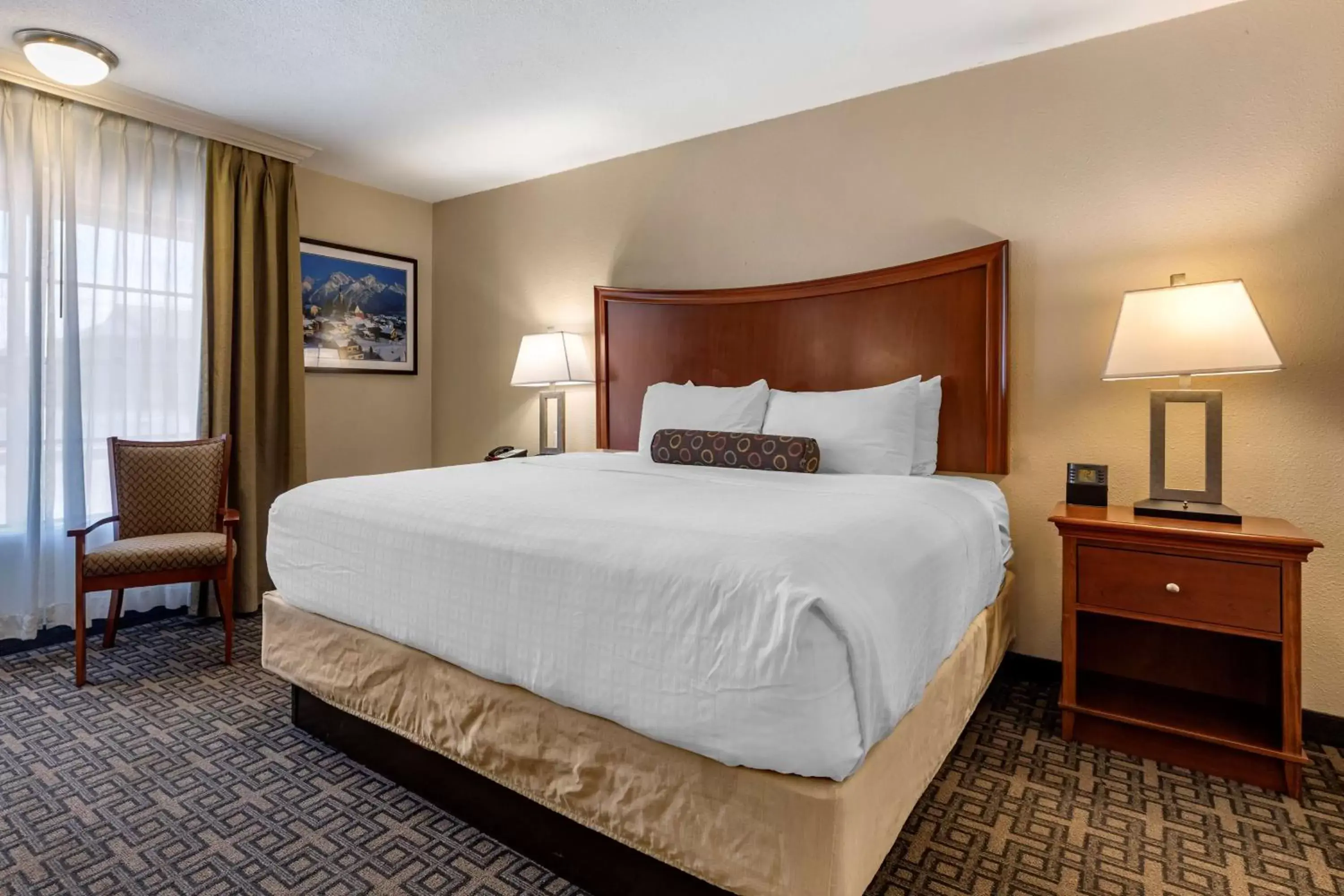 King Room with Roll-in Shower - Disability Access/Non-Smoking in Best Western Swiss Clock Inn King Room with Roll-in Shower - Disability Access/Non-Smoking in Best Western Swiss Clock Inn