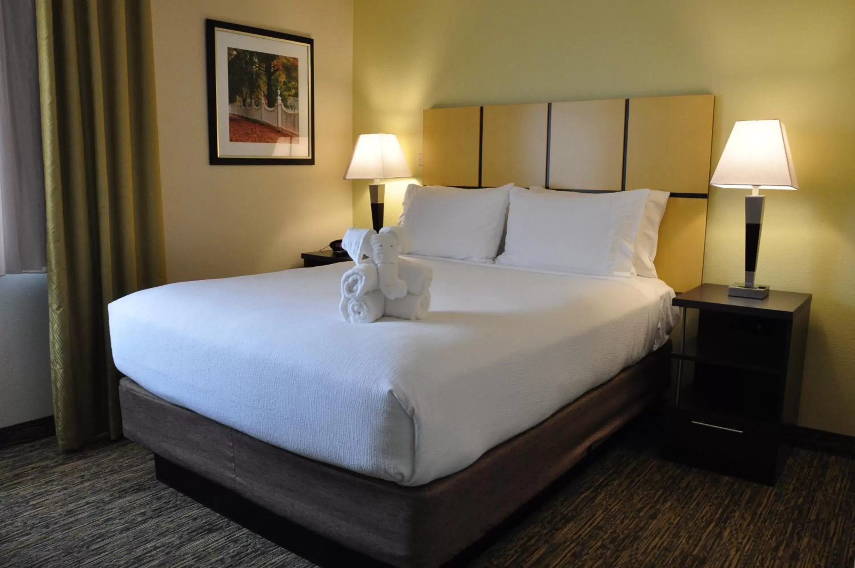 Photo of the whole room, Bed in Candlewood Suites Washington-Dulles Herndon, an IHG Hotel
